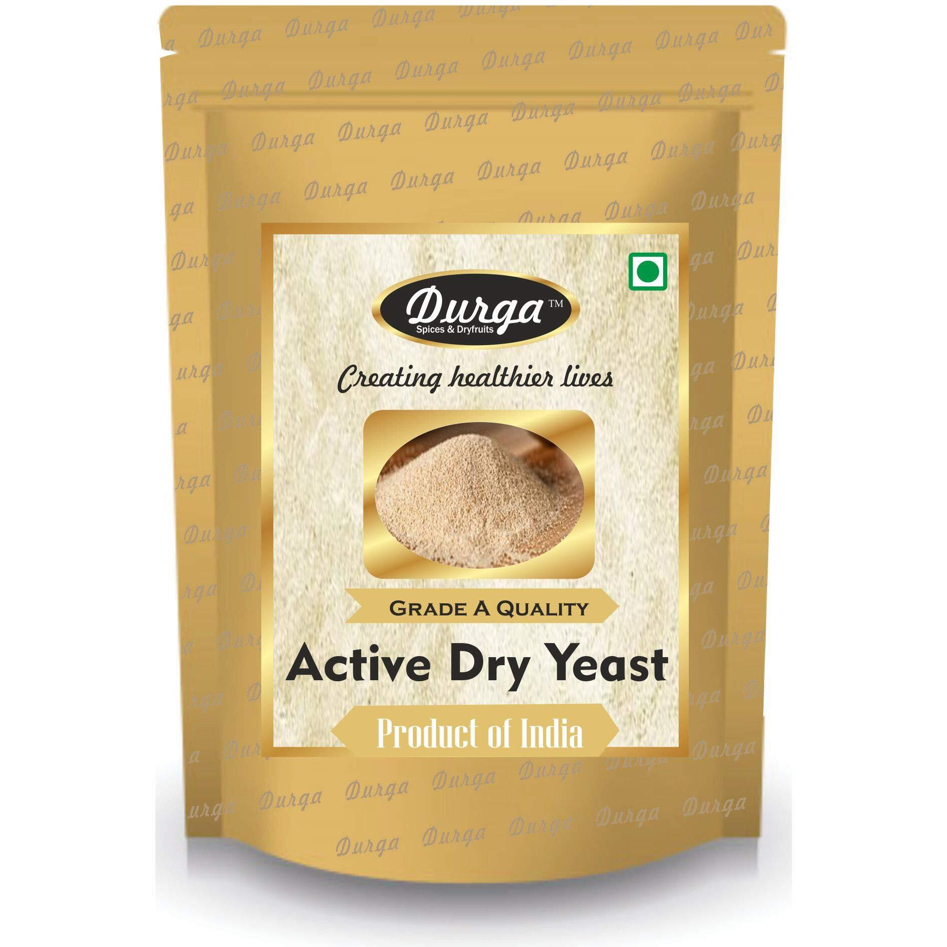 Durga Bakers Active Dry Yeast for Baking Pizza, Bread, Cake, Wine, Donuts - 200gm (*Produce of India*)