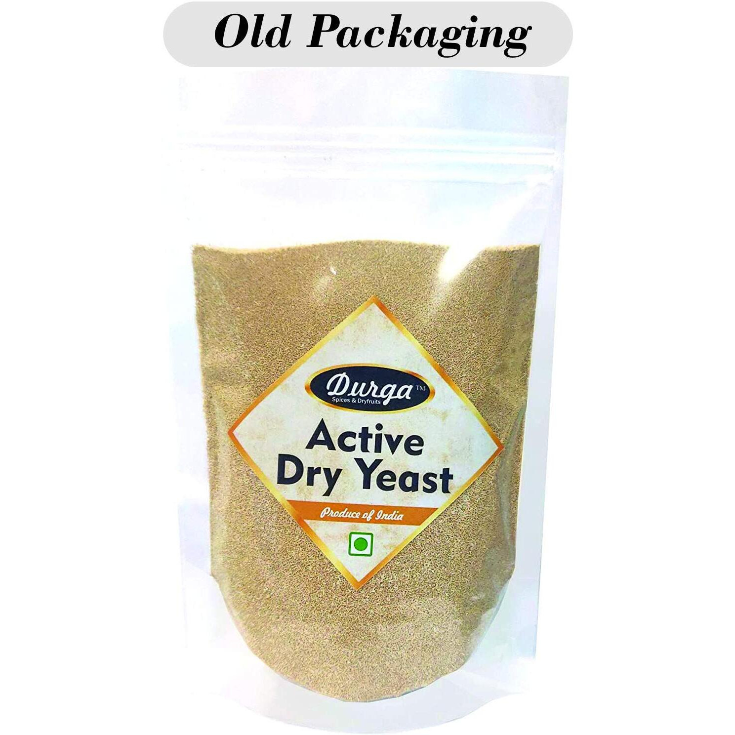 Durga Bakers Active Dry Yeast for Baking Pizza, Bread, Cake, Wine, Donuts - 200gm (*Produce of India*)