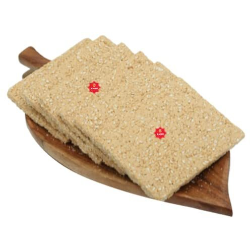 SAHU GAJAK BHANDAR Tilpatti Gajjak Patti 600g | Sesame Chikki | Gur Til Gajak | Til Sakri | Gazak | Healthy Sesame Chikki | No Added Preservatives and Colour
