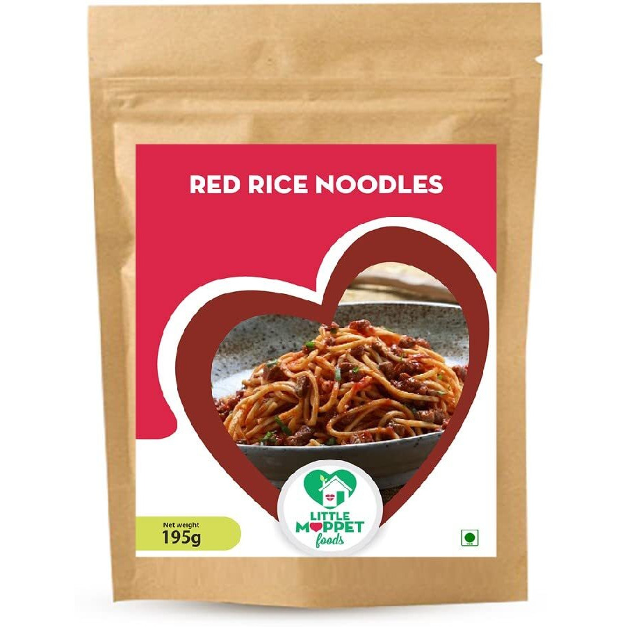 Little Moppet Foods Certified Organic Noodles - 195 grams (Red Rice Noodles)