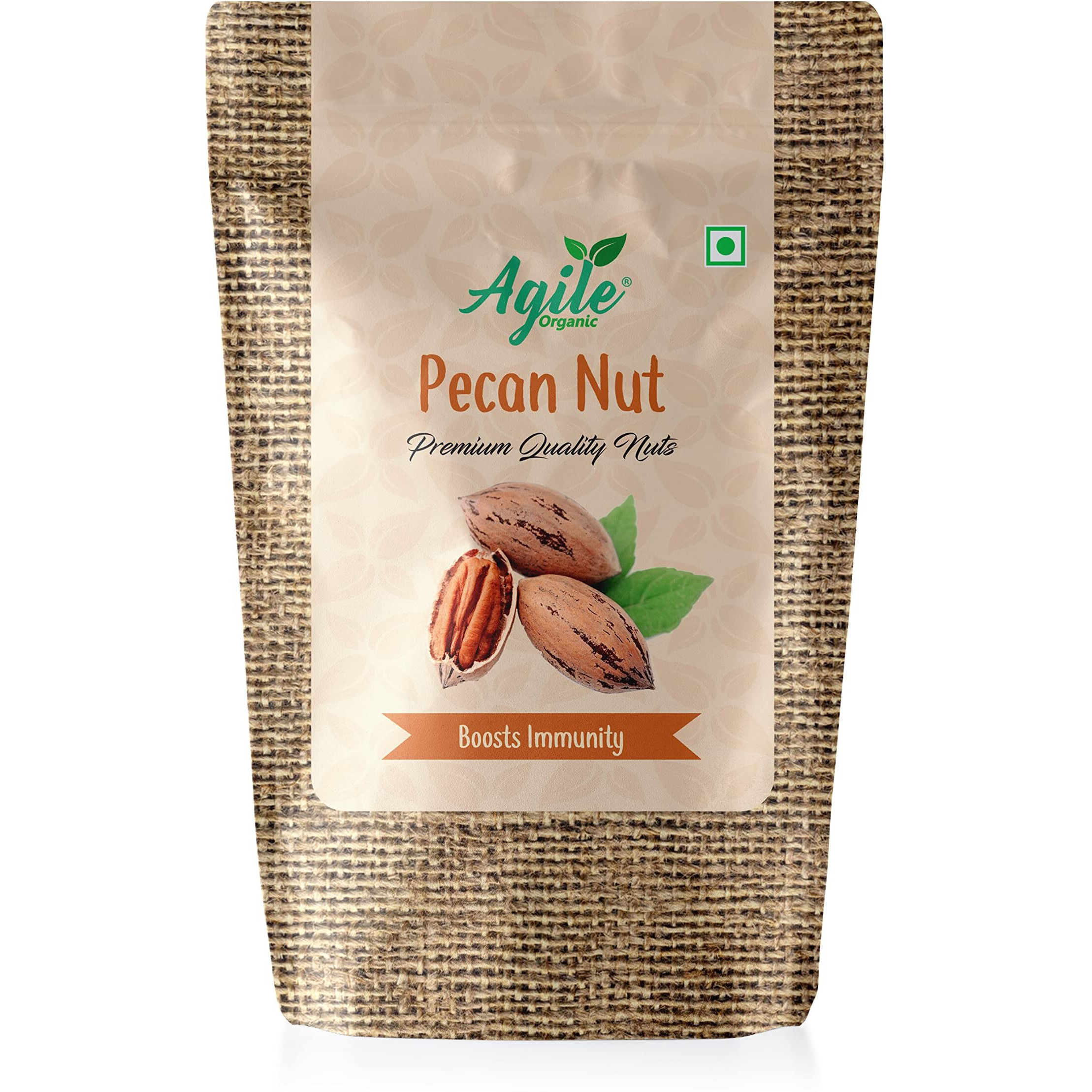 Agile Organic Premium Pecan Nuts 400g (Healthy Nuts)