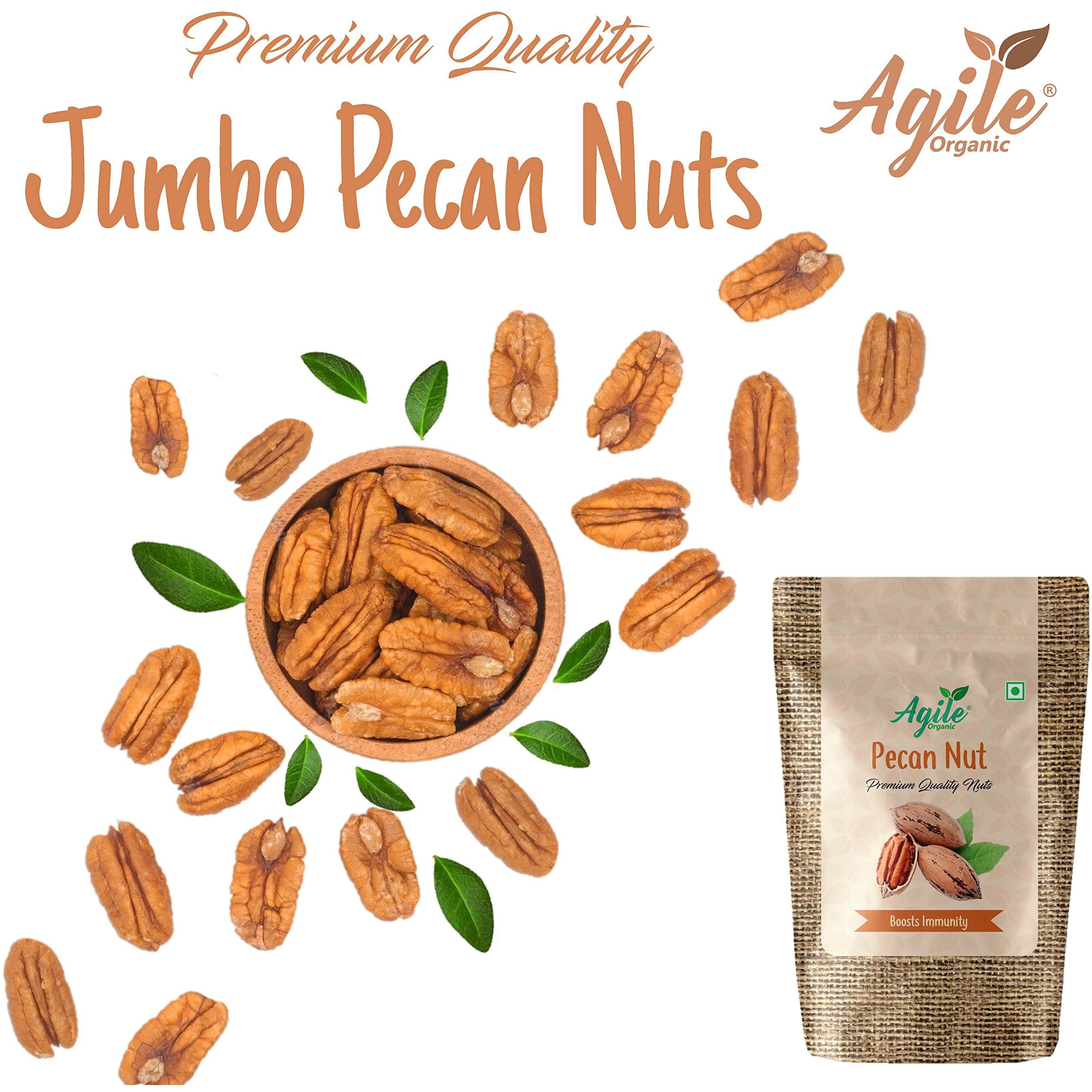 Agile Organic Premium Pecan Nuts 400g (Healthy Nuts)