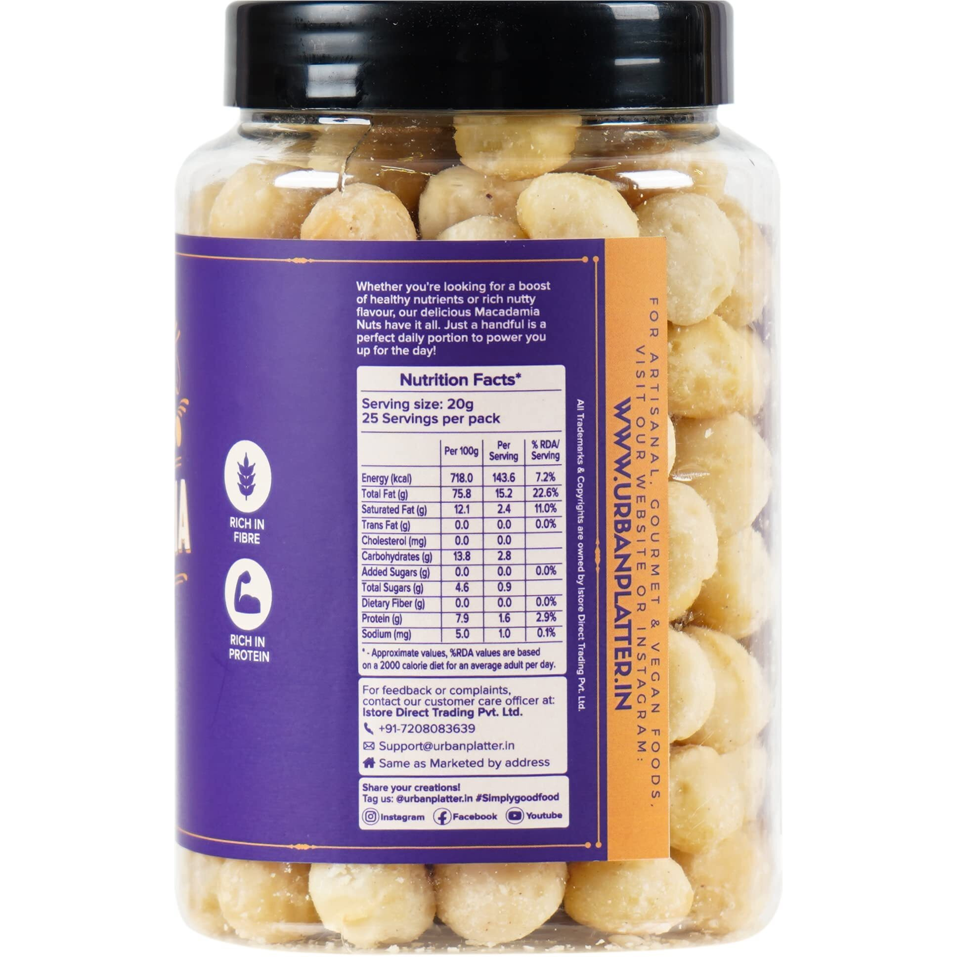 Urban Platter Exotic Macadamia Nuts, 500g