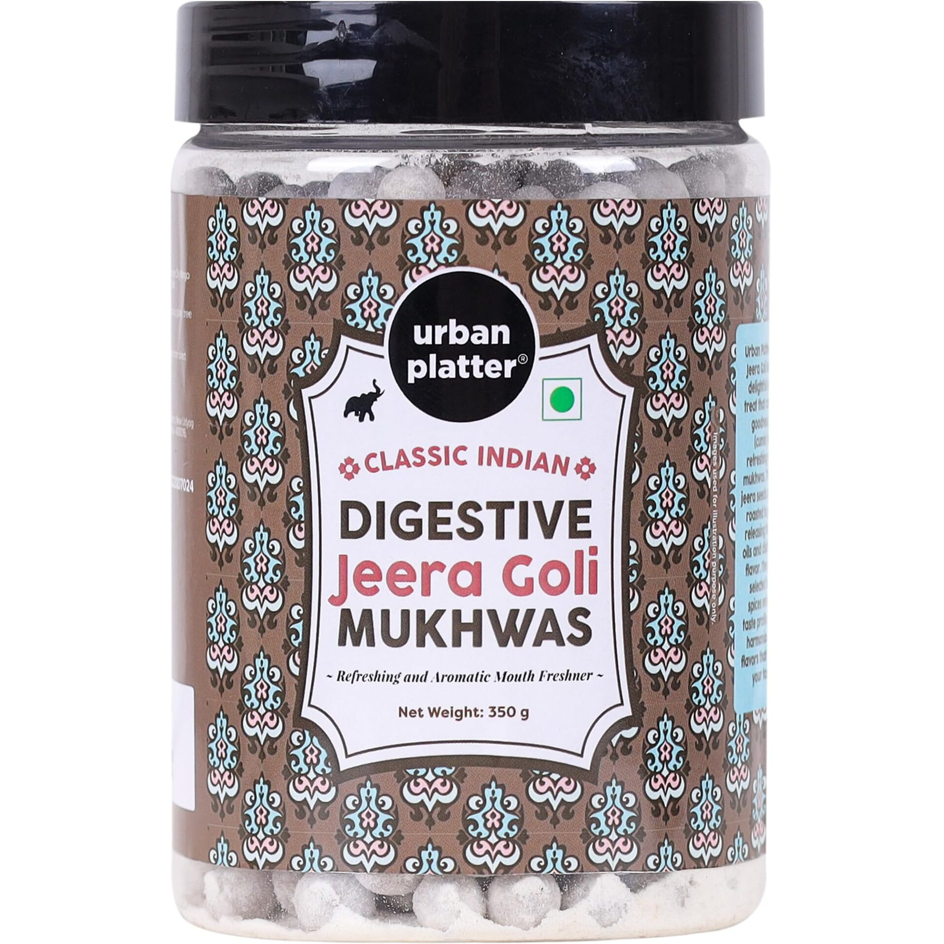 urban platter Digestive Jeera Goli Mukhwas, 350Gm [Mouth Freshener, Digestive, After-Meal Snack]