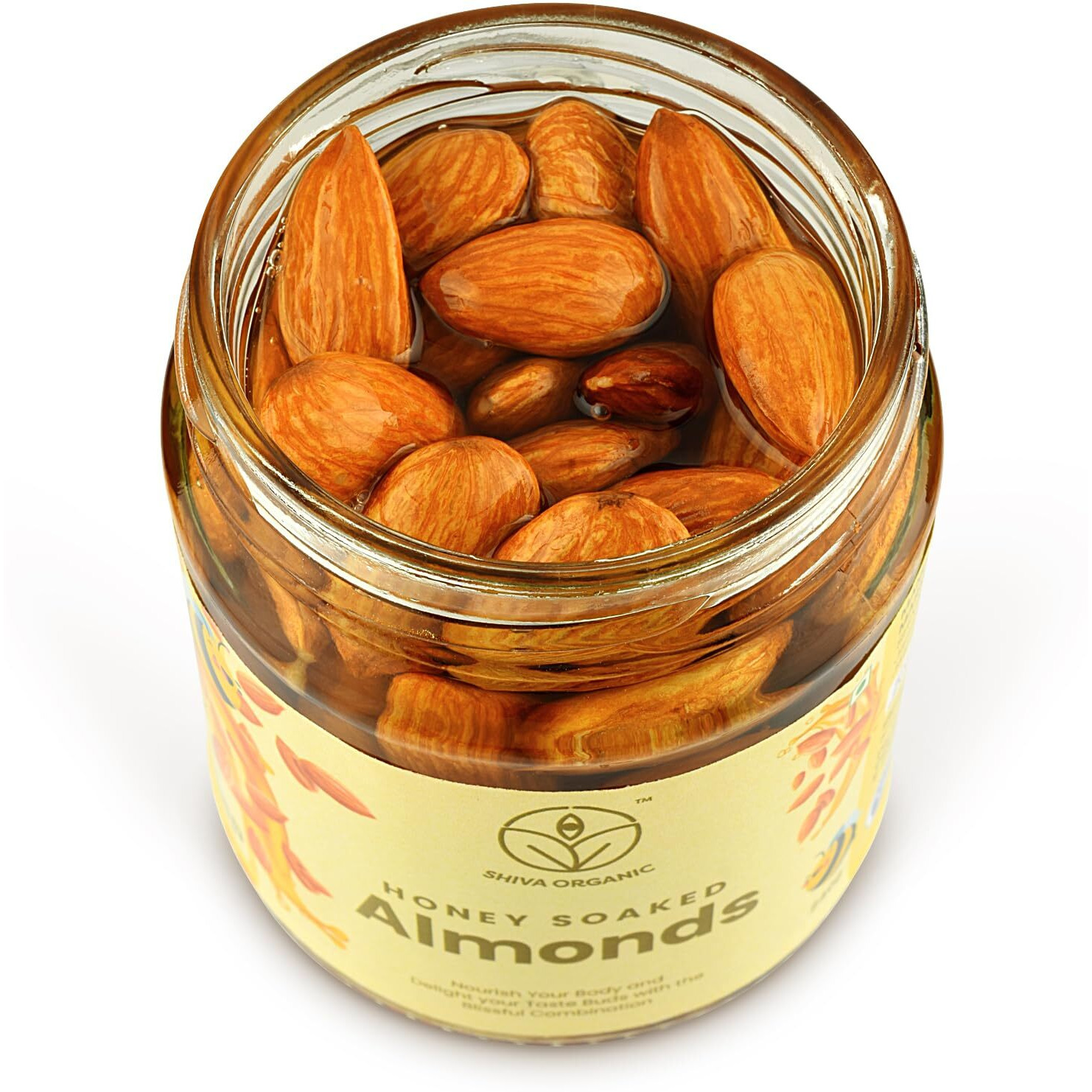 Shiva Organic Crunchy, Rich in Protein, Magnesium, Phosphorus, and Dietary Fibre I Energy Booster (Honey Soaked Almonds, 240 g)