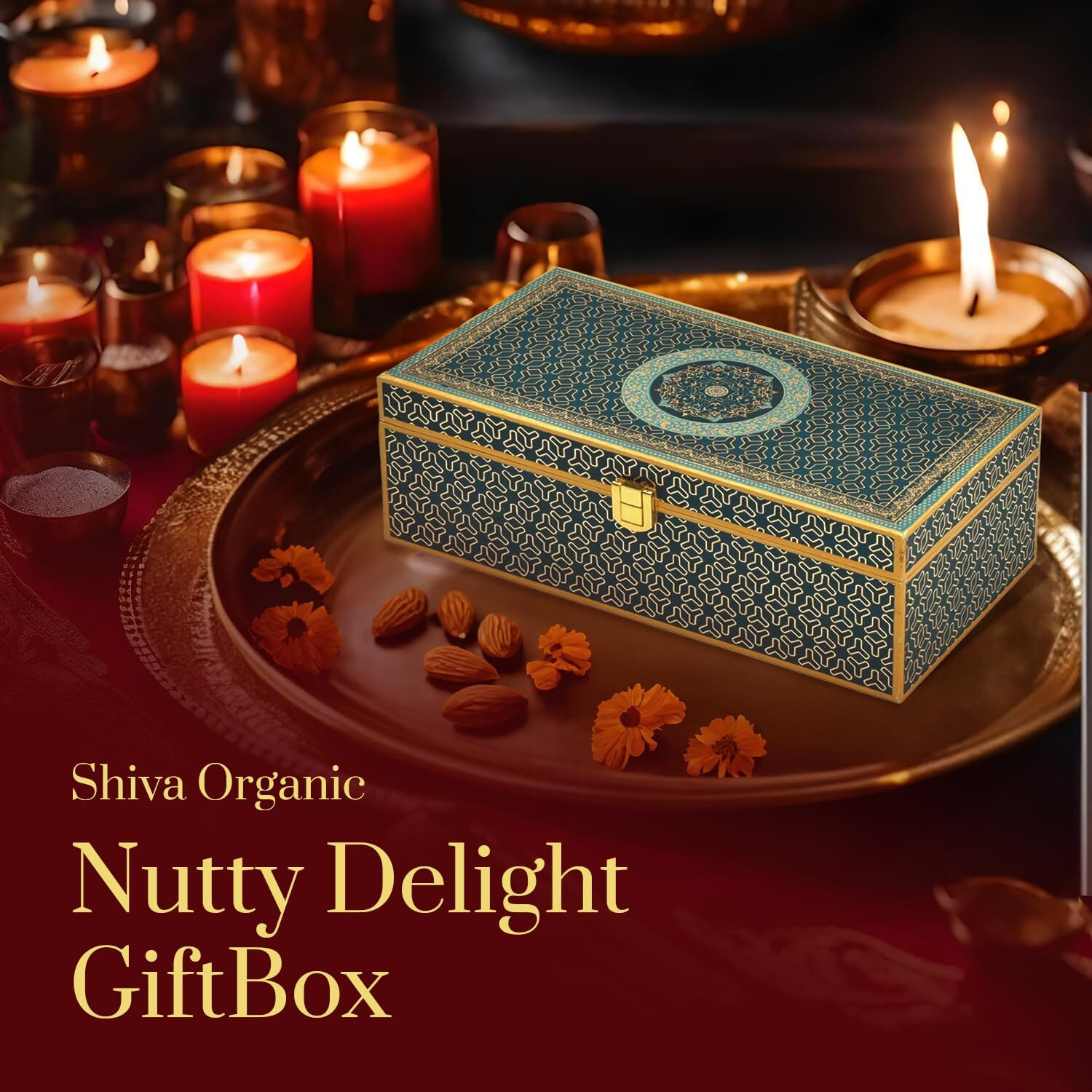 Shiva Organic Crunchy, Rich in Protein, Magnesium, Phosphorus, and Dietary Fibre I Energy Booster (Nutty Delight Gift Box, 800g (400g x 2))