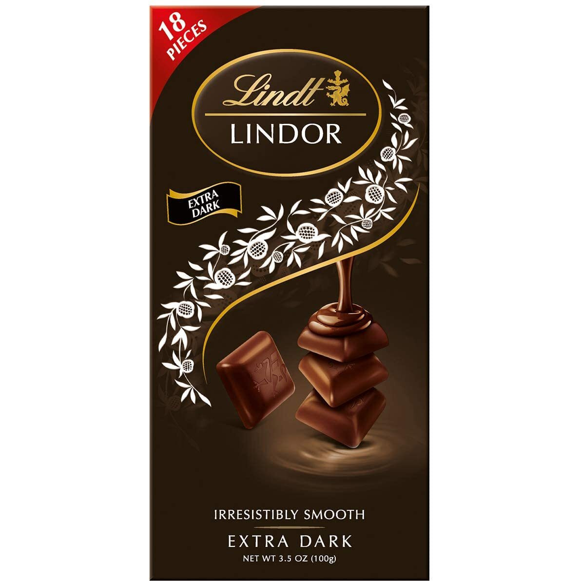 Lindt Lindor Extra Dark Chocolate, 100 g