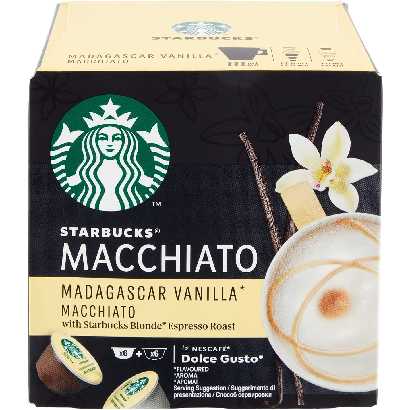 Starbucks Madagascar Vanilla Macchiato By Nescafe Dolce Gusto (Box Of 12) 132g