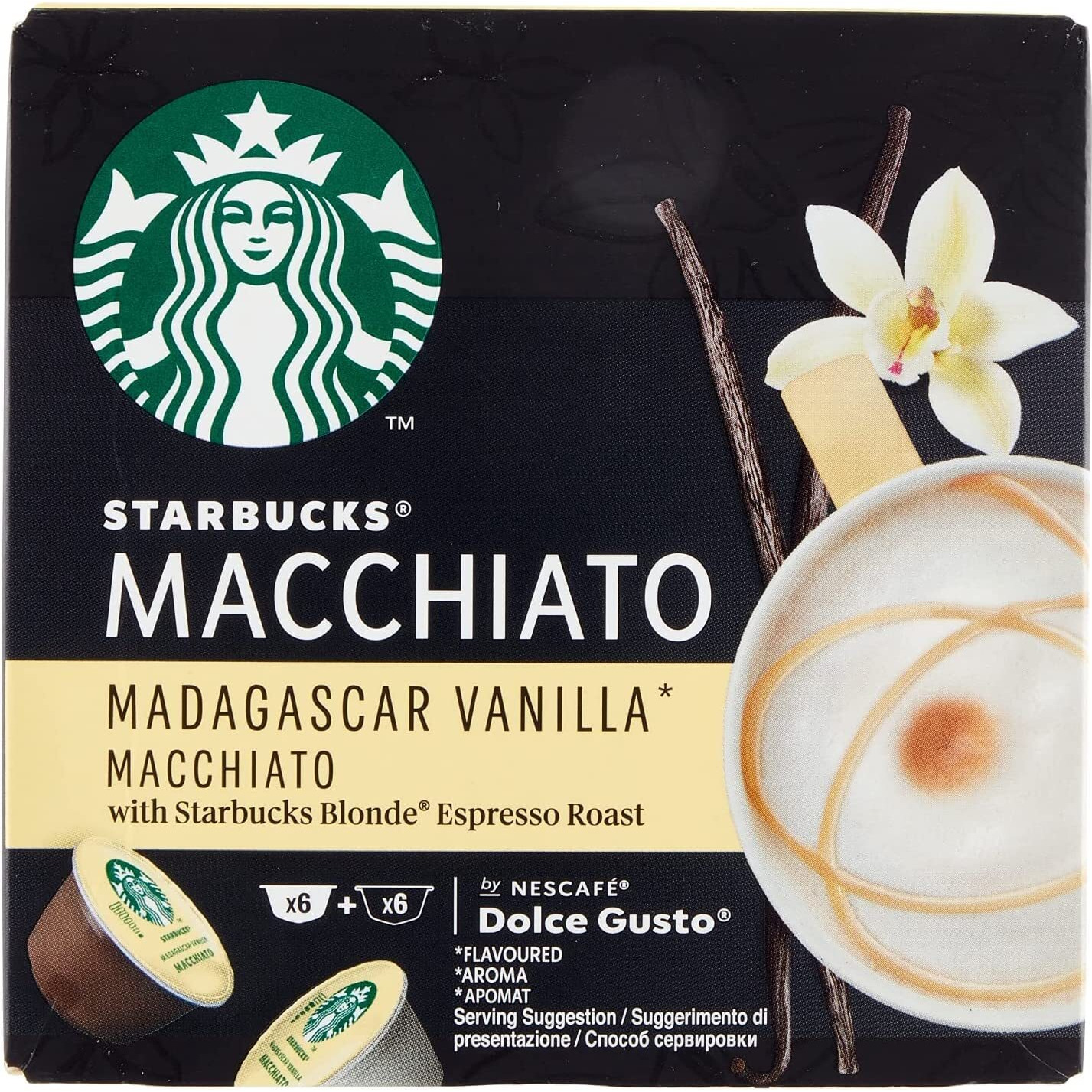 Starbucks Madagascar Vanilla Macchiato By Nescafe Dolce Gusto (Box Of 12) 132g