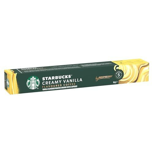 Starbucks Creamy Vanilla Pack of 8 by Nespresso Original Line Coffee Capsules