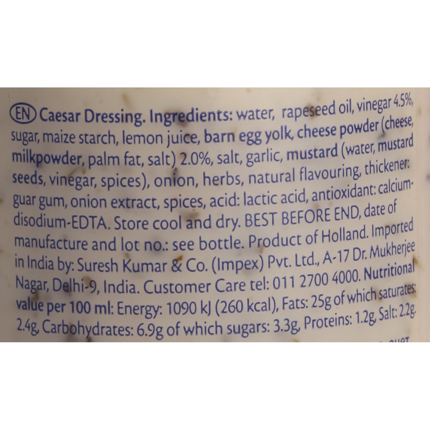 Remia Dressing - Caesar Salad, 250ml Bottle