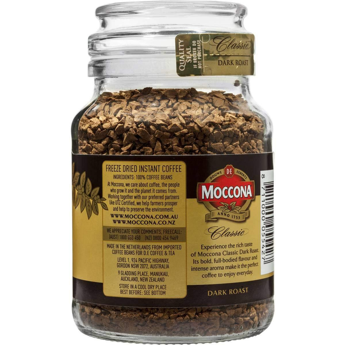 Moccona Premium Dark Roast Classic Coffee Powder - 100gm