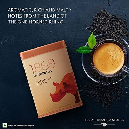 1868 by Tata Tea Cream of Assam | 100g | Assam Black Tea | Premium Tea with Aromatic, Rich & Malty Notes