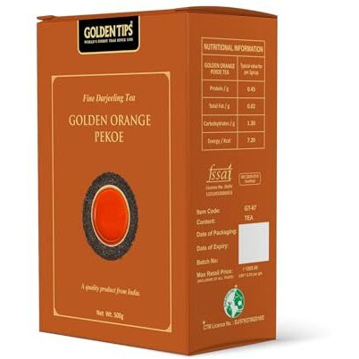 Golden Tips Orange Pekoe Loose-Leaves Black Flavor Tea (500 Gram ,250 cups)