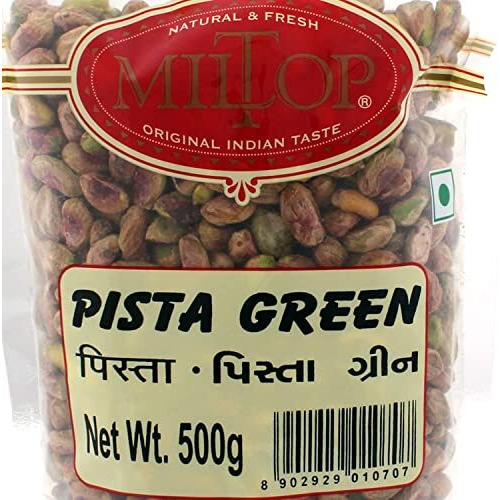 Miltop Green Pista Kernel Without Salt, 500g