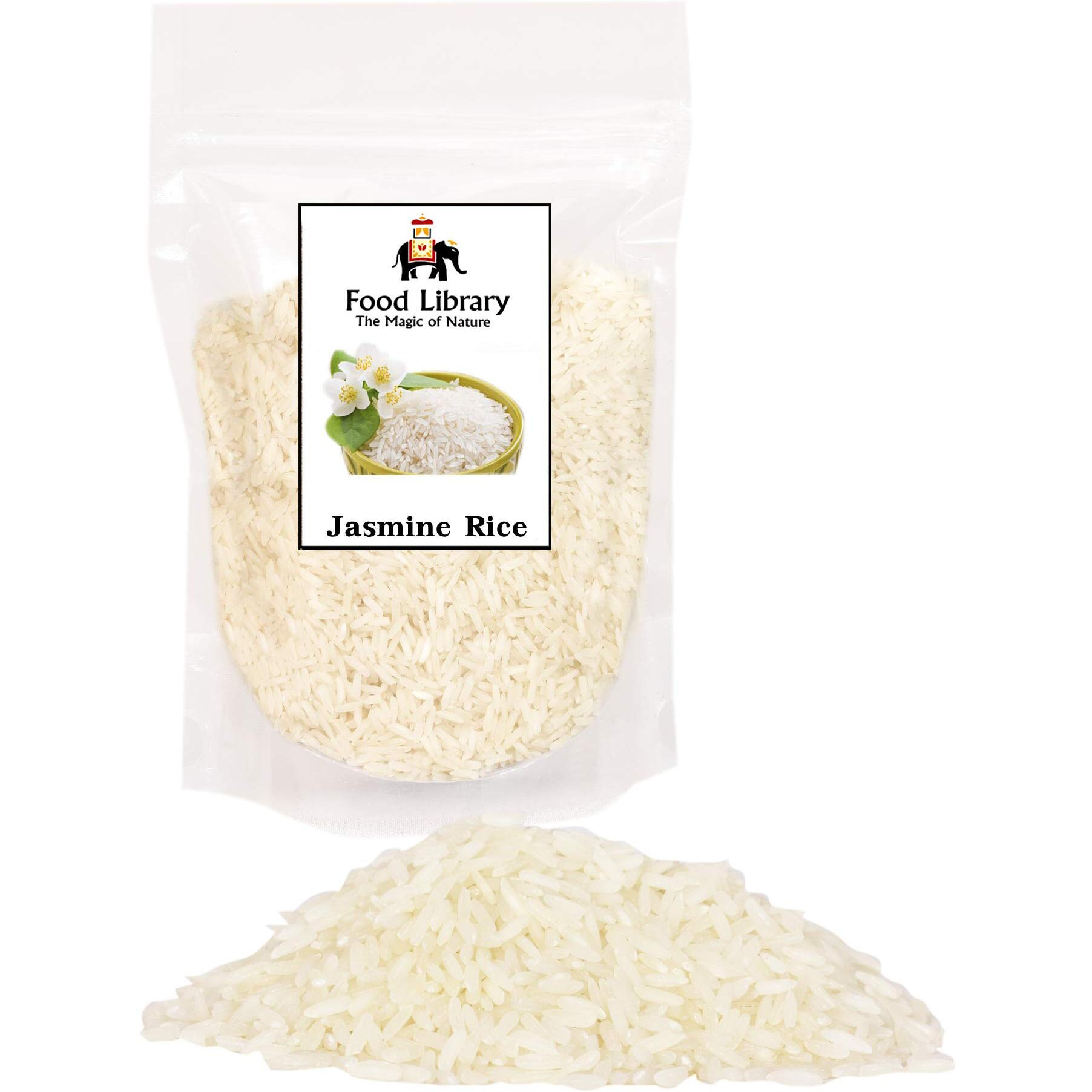 Food Library The Magic Of Nature Fragrant Jasmine Rice - Aromatic Elegance for Exquisite Meals 400gm