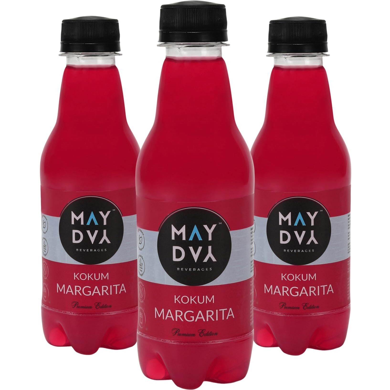 May Day KOKUM MARGARITA | Ready to Drink Mocktail | Premium Sparkling Cocktail Mixer | 100% Natural, No Artificial Flavour | Real Fruits & Herbs with Goodness of Superfoods | Pack of 3 X 250 ml