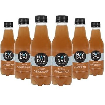 May Day SPICED GINGER ALE | Ready to Drink Mocktail | Premium Sparkling Cocktail Mixer | 100% Natural, No Artificial Flavour | Real Fruits and Herbs with Goodness of Superfoods | Pack of 6 X 250 ml