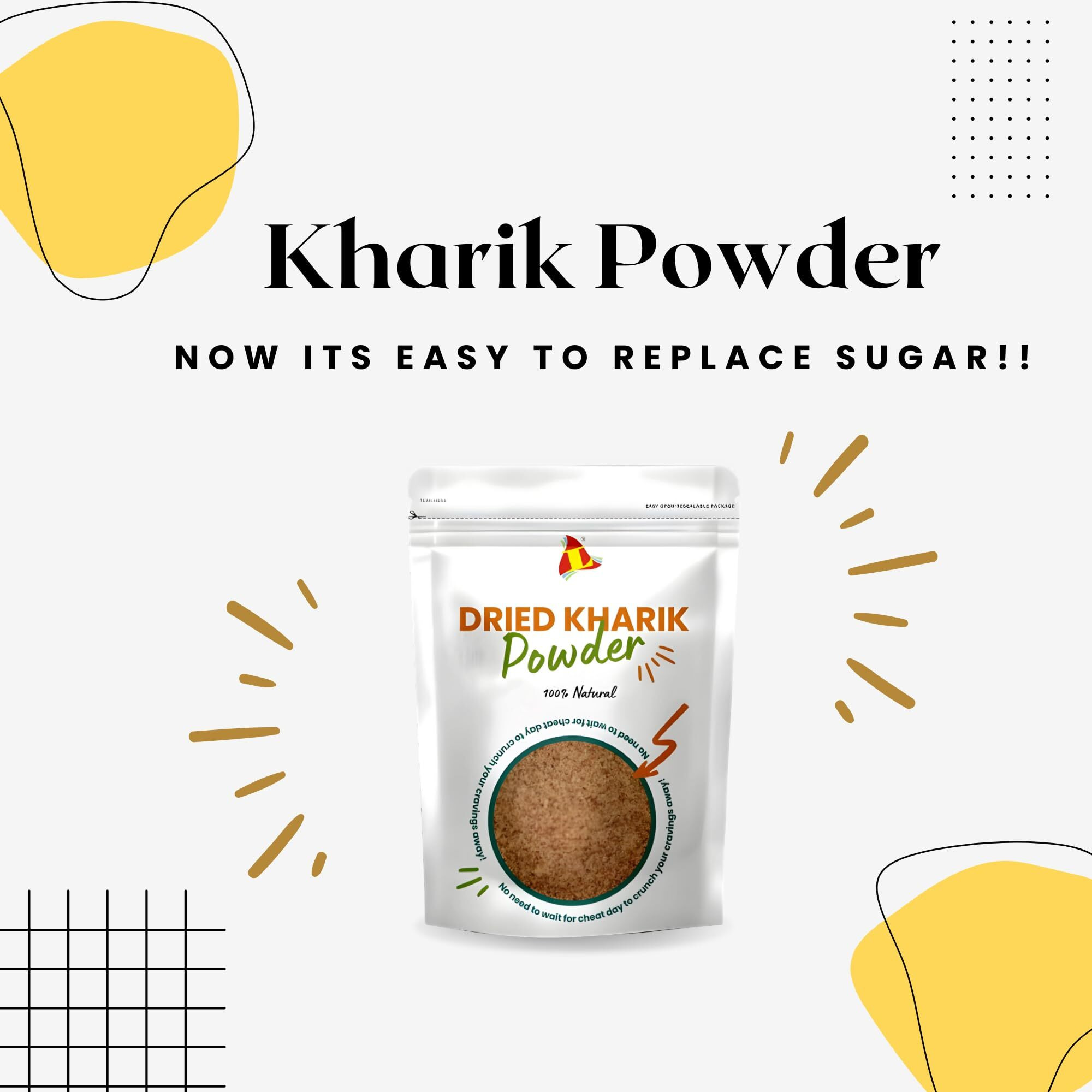 Leeve Dry Fruits Brand Fresh Dry Black Dates Powder | 400 Gms Pack | Natural Sweetener | Kali Kharik Khajoor Date Powder