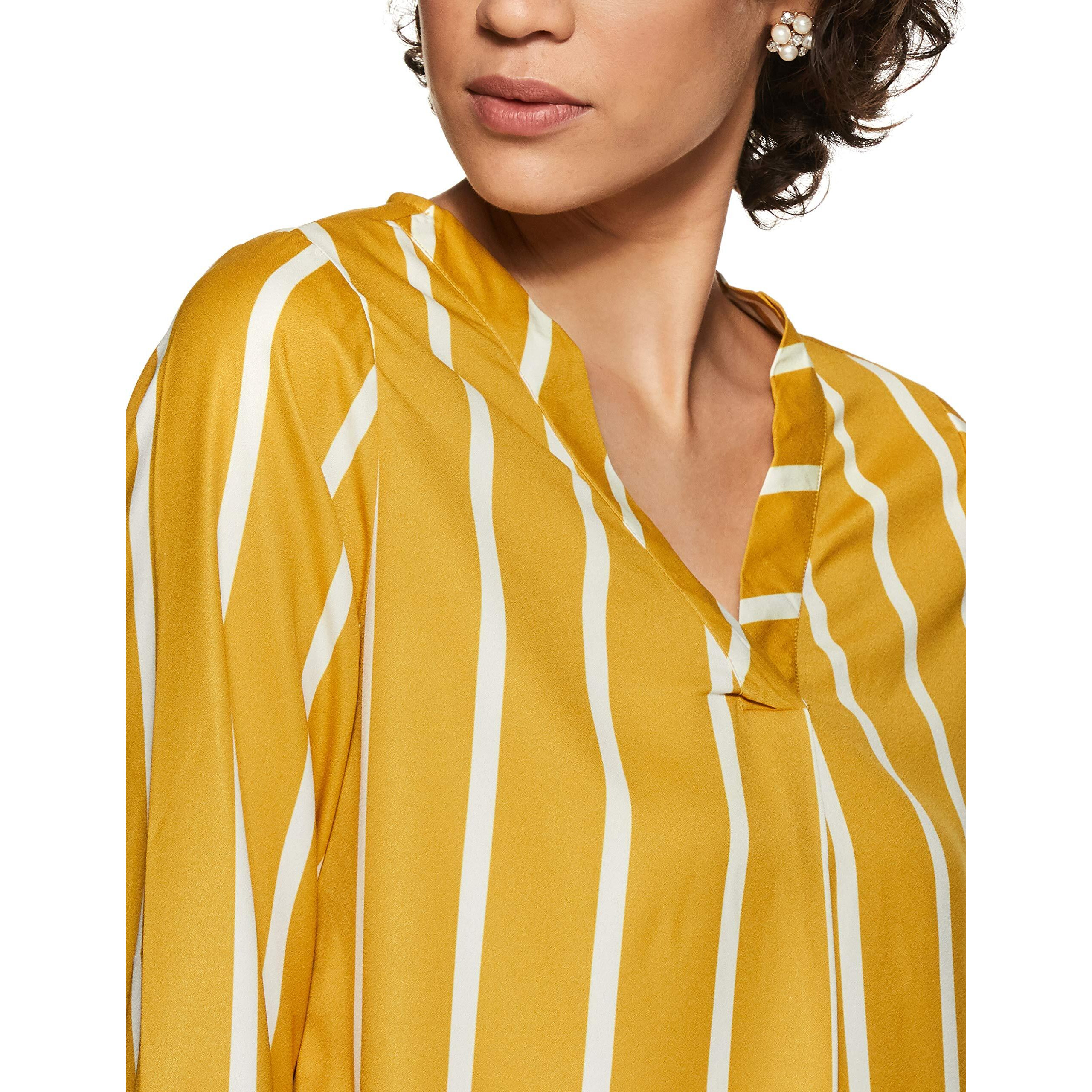 Harpa Womens Regular Blouse (GR5317_Mustard L)