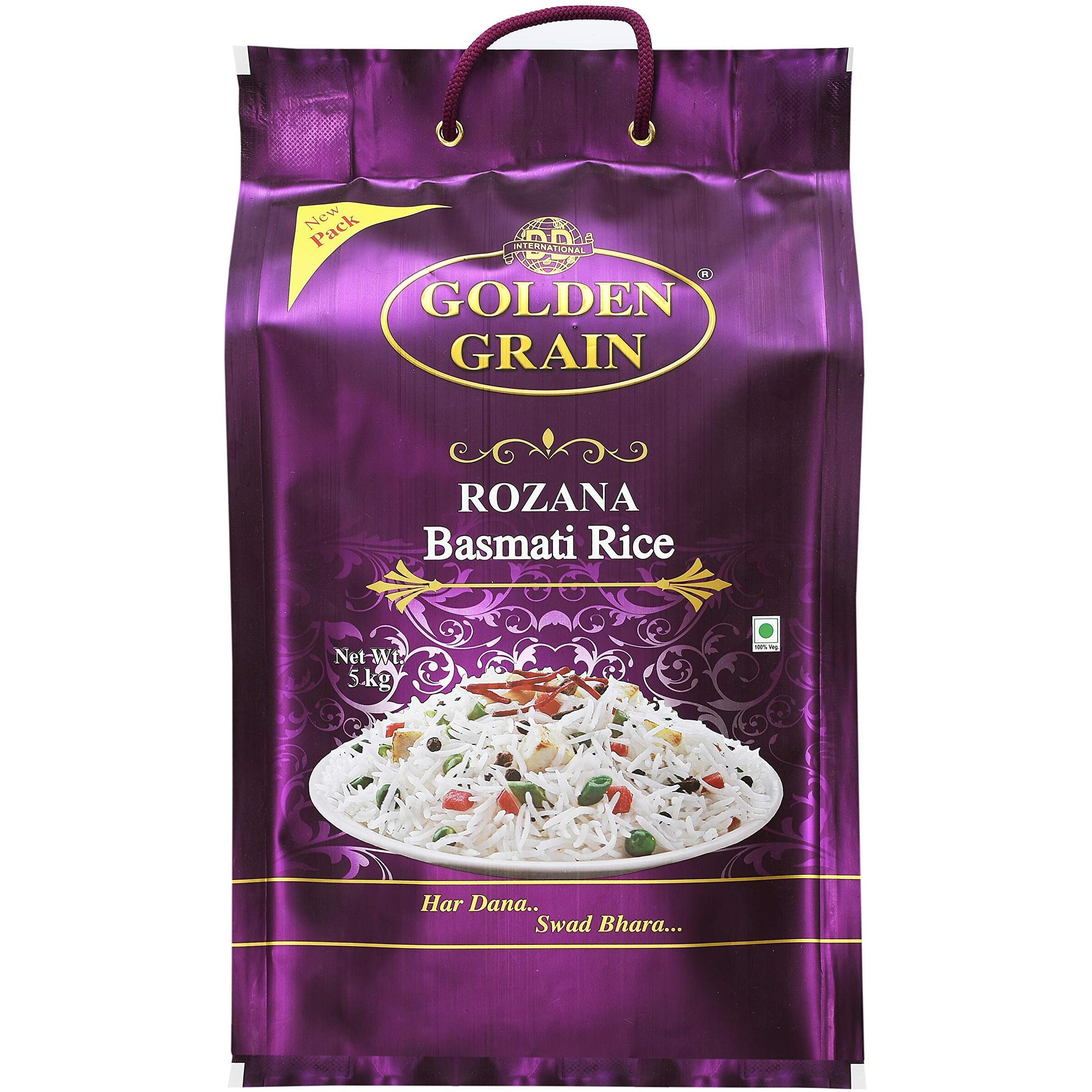 Golden Grain Rozana Basmati Rice, 5KG