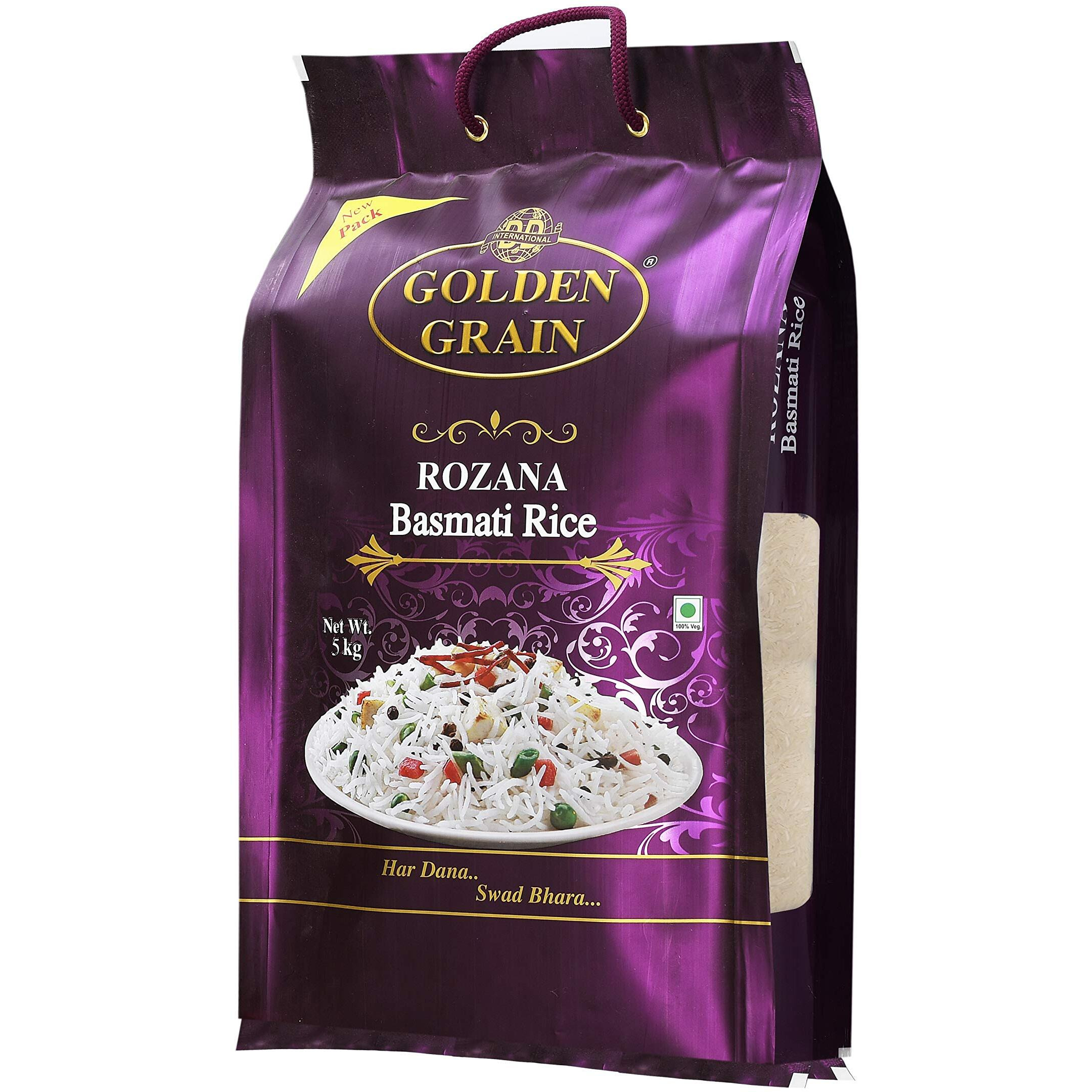 Golden Grain Rozana Basmati Rice, 5KG