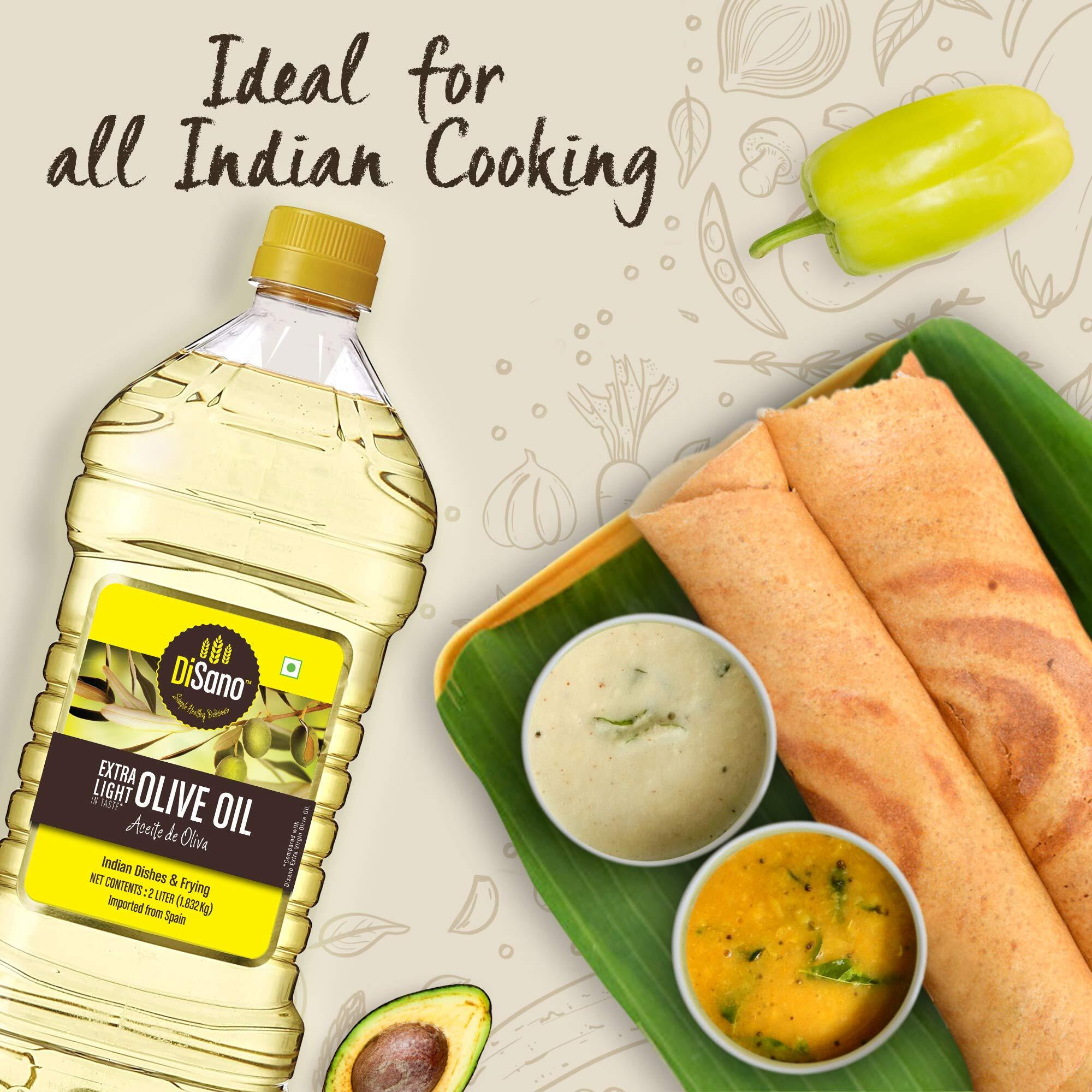 DiSano Extra Light Olive Oil, Indian dishes and frying, 2L