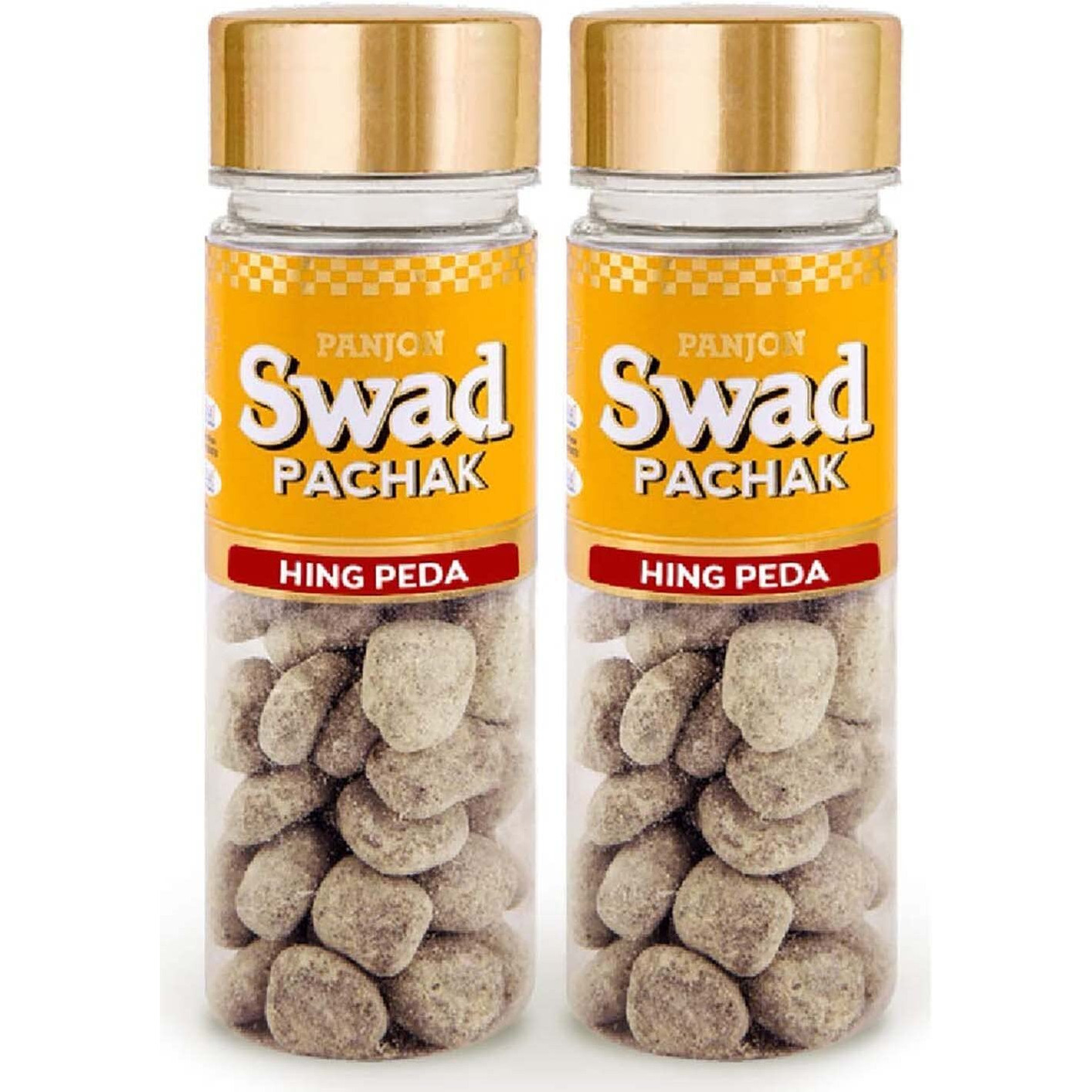 Panjon Swad Hing Peda Mukhwas (Pack Of 2 X 120 Grams) | Digestive Mouth Freshener | Hygienically Packed Traditional Pachak | Tasty Mouthfresheners | After-Meal Snack | Dry Mukhwas.