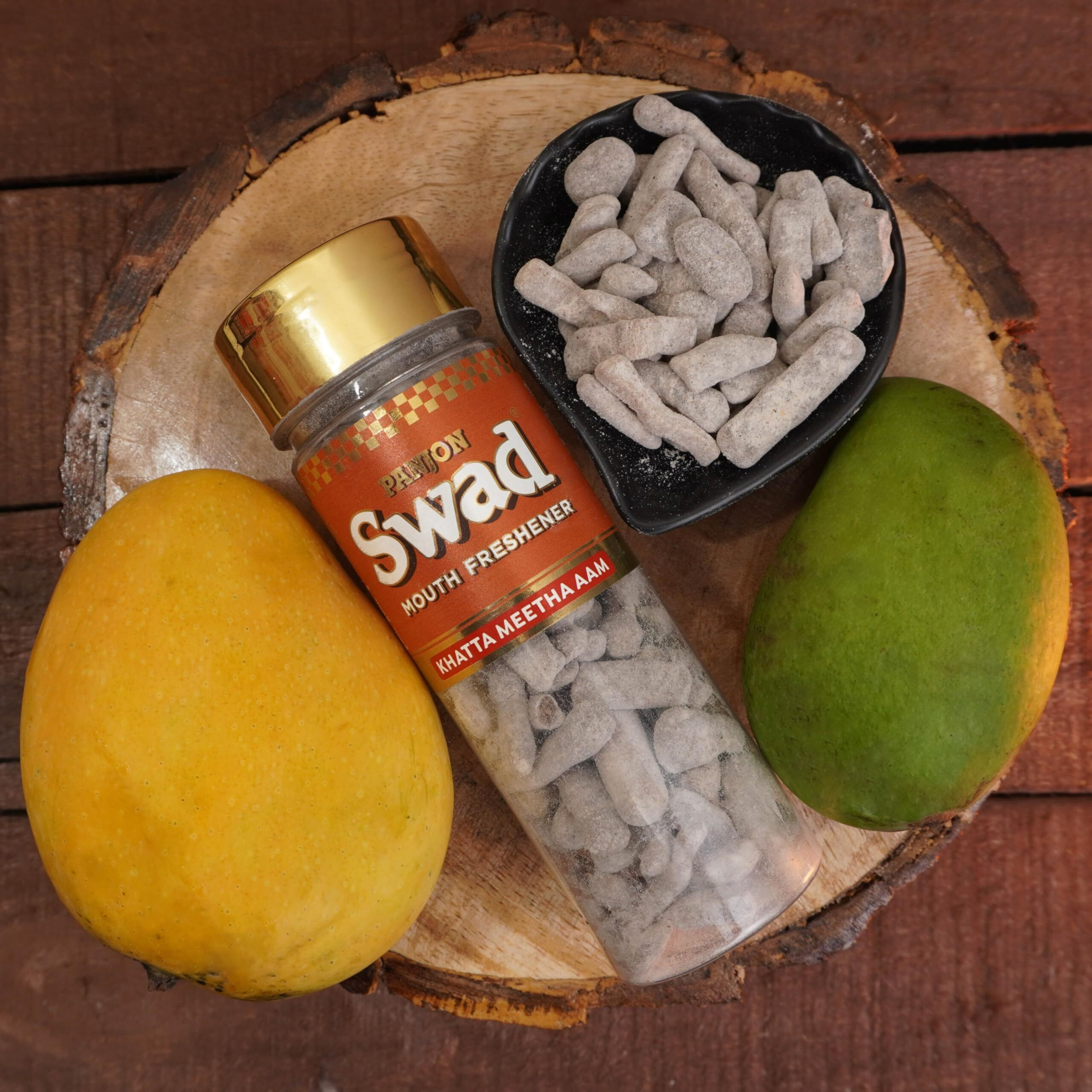 Panjon Swad Khatta Meetha Aam Mukhwas (Pack Of 2 X 130 Grams) | Digestive Mouth Freshener | Hygienically Packed Traditional Pachak | Tasty Mouthfresheners | After-Meal Snack | Dry Mukhwas.