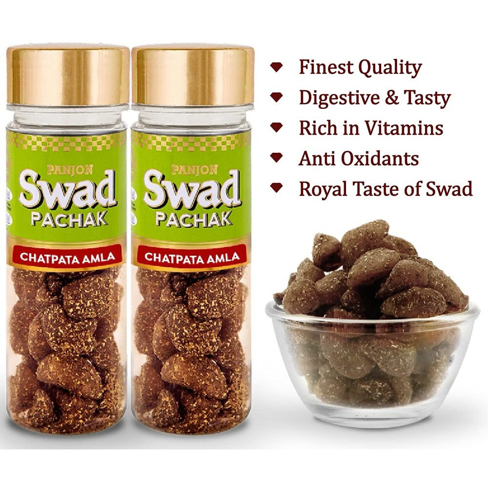 Panjon Swad Chatpata Amla Candy Mukhwas (Pack Of 2 X 115 Grams) | Digestive Mouth Freshener | Hygienically Packed Traditional Pachak | Tasty Mouthfresheners | After-Meal Snack | Dry Mukhwas.