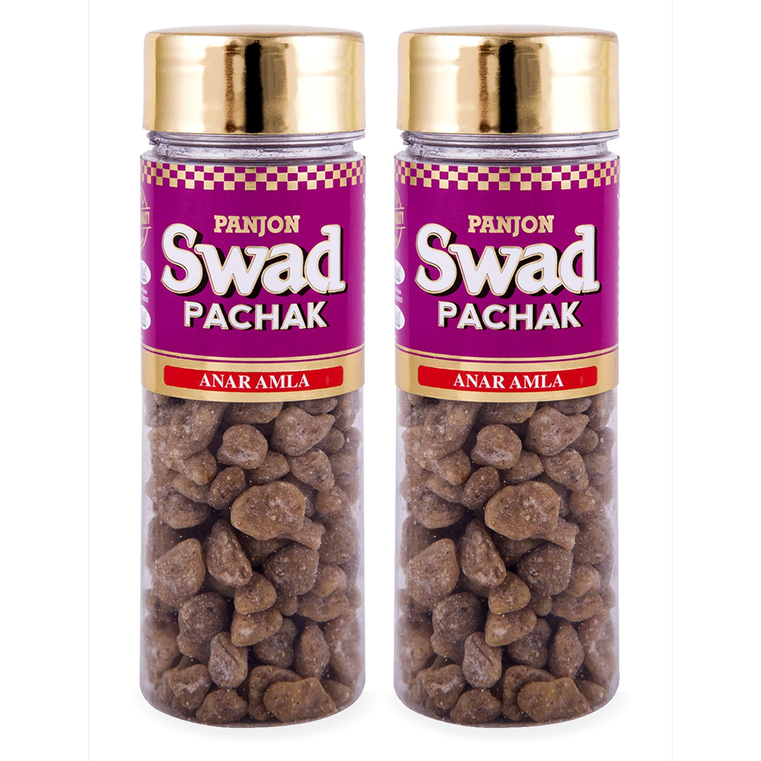 Panjon Swad Anar Amla Candy Mukhwas (Pack Of 2 X 120 Grams) | Digestive Mouth Freshener | Hygienically Packed Traditional Pachak | After-Meal Snack | Dry Mukhwas.