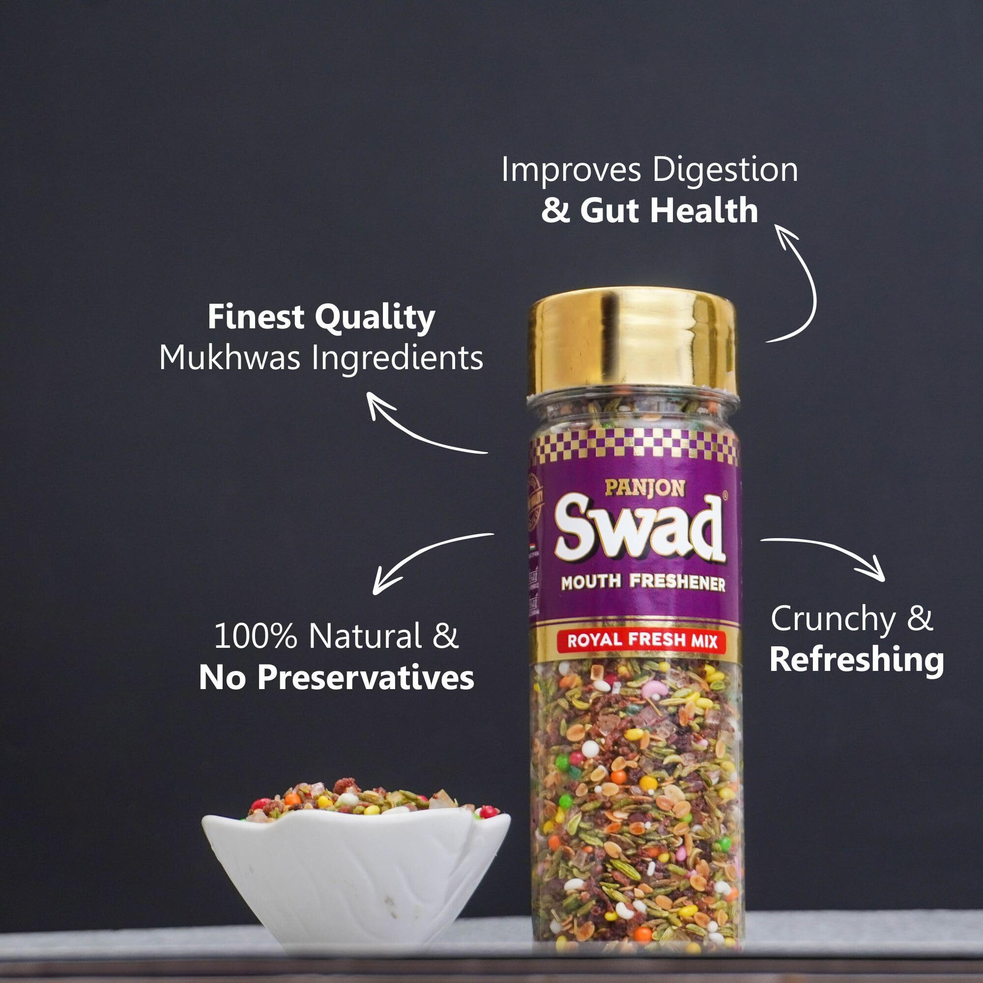 Panjon Swad Mukhwas Royal Fresh Mix (Pack Of 2)