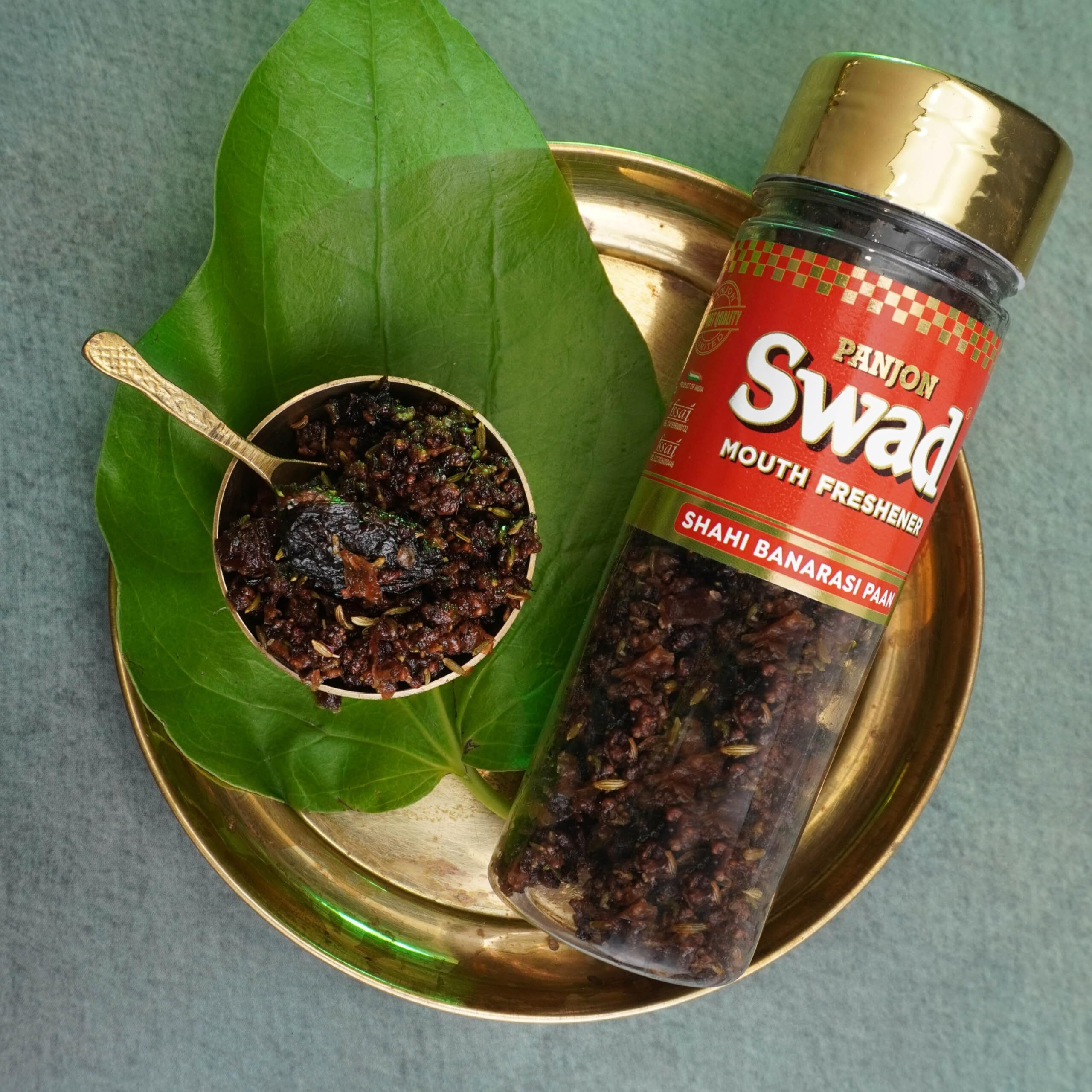 Panjon Swad Banarasi Paan Mukhwas (Pack Of 2 X 100 Grams) | Meetha Paan Mukhwas | Hygienically Packed Traditional Sweet Pan Pachak | Tasty Mouth Freshener | After-Meal Snack | Dry Mukhwas.