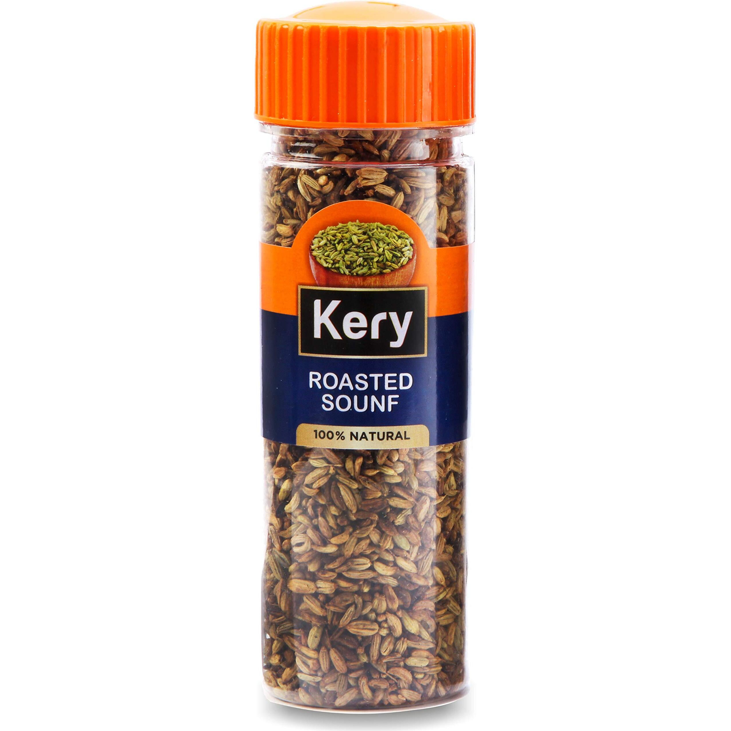 Kery Roasted Saunf Mukhwas, 1 Bottles, 60Gm (Diet Green Fennel Mouth Freshener)