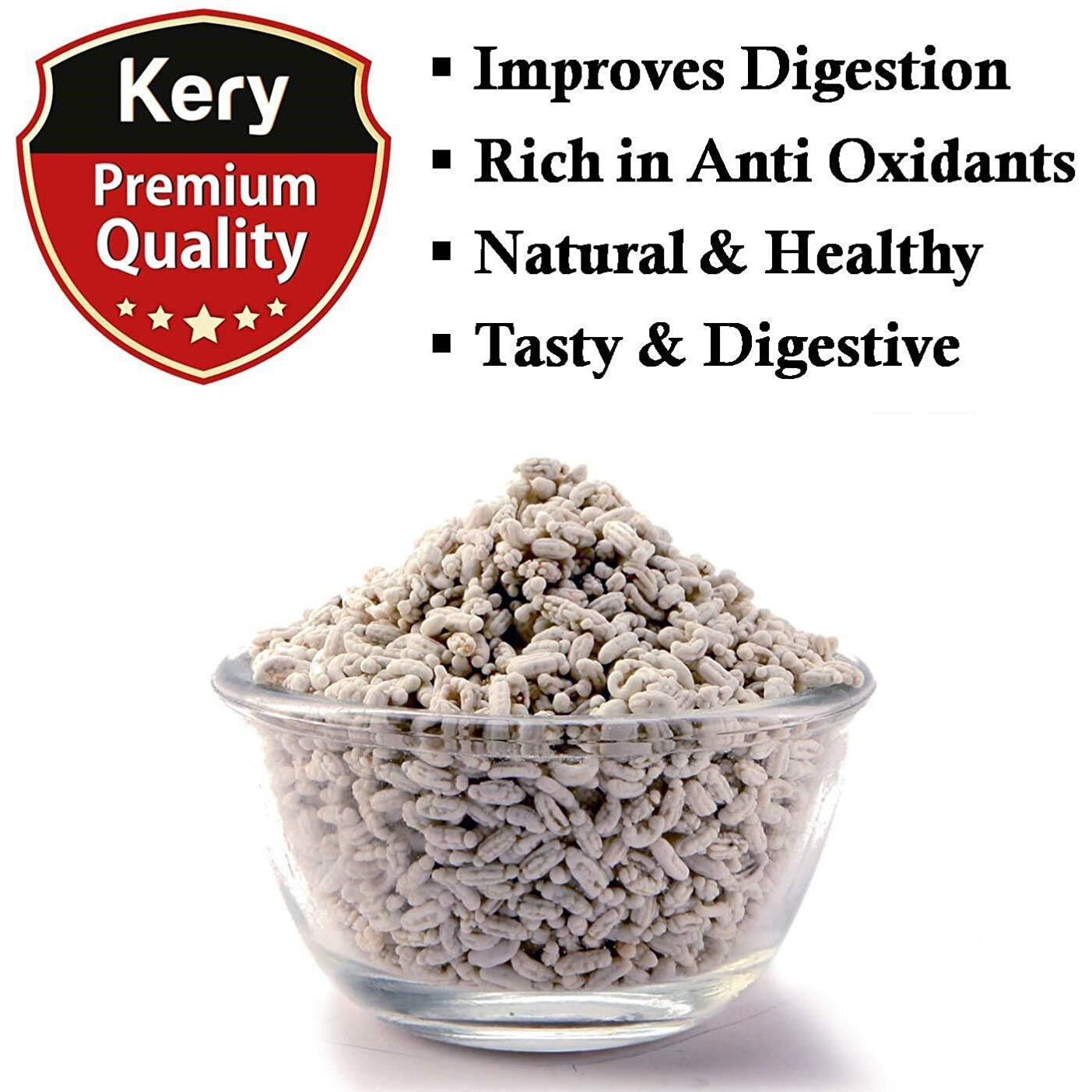 Kery White Sweet Mint Saunf Mukhwas, 1 Bottle, 120Gm (Madrasi Sounf Mouth Freshener)