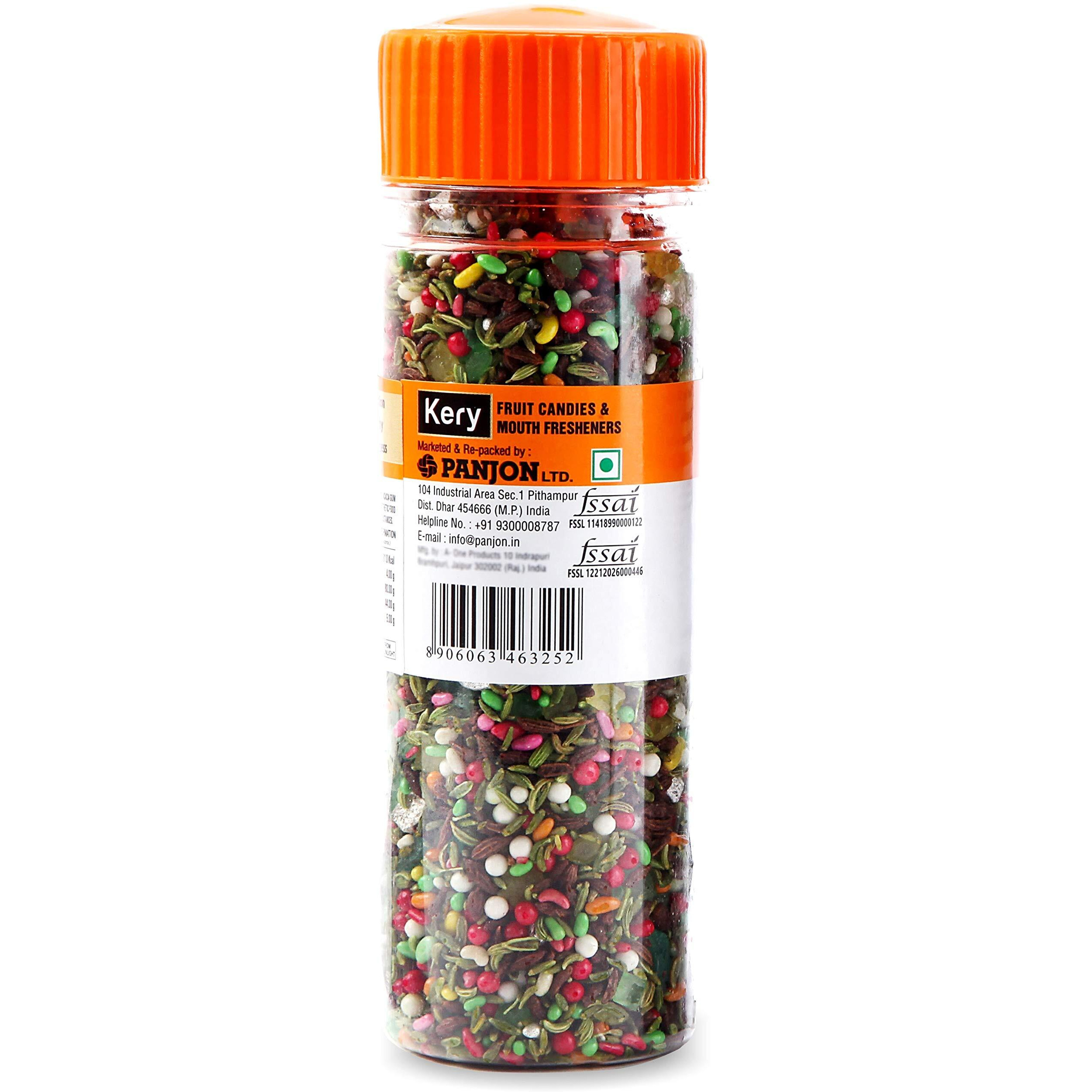 Kery Kashmiri Navratan Mix Mukhwas, 1 Bottle, 140 Gram (Elaichi Mix Mouth Freshener)