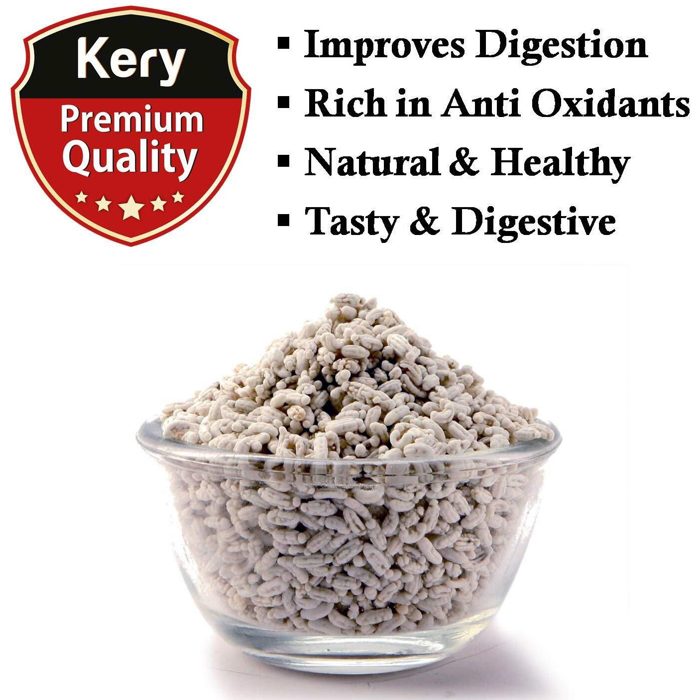 Kery White Sweet Mint Saunf Mukhwas, 2 Bottles, 240Gm (Madrasi Sounf Mouth Freshener)