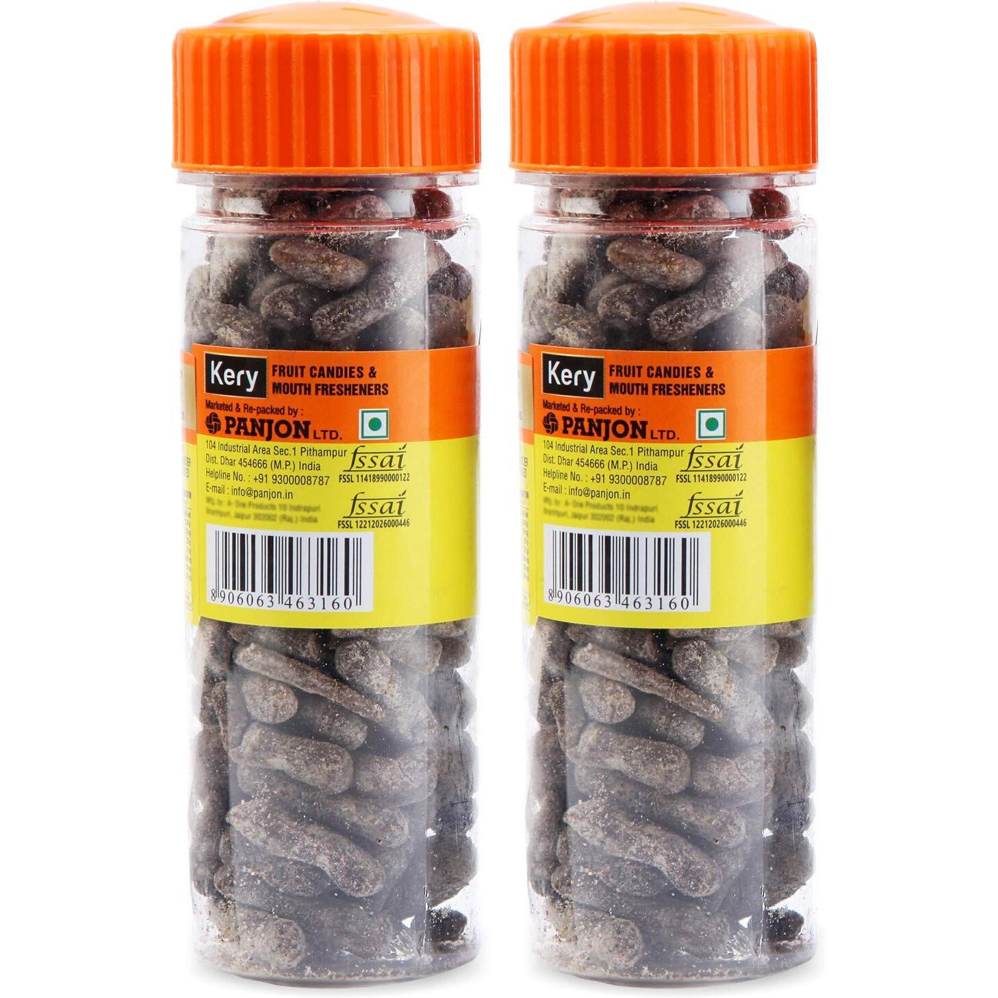 Kery Aam Papad Mango Slice Mukhwas, 2 Bottles, 260g (Pachak Churan Mouthfreshener)