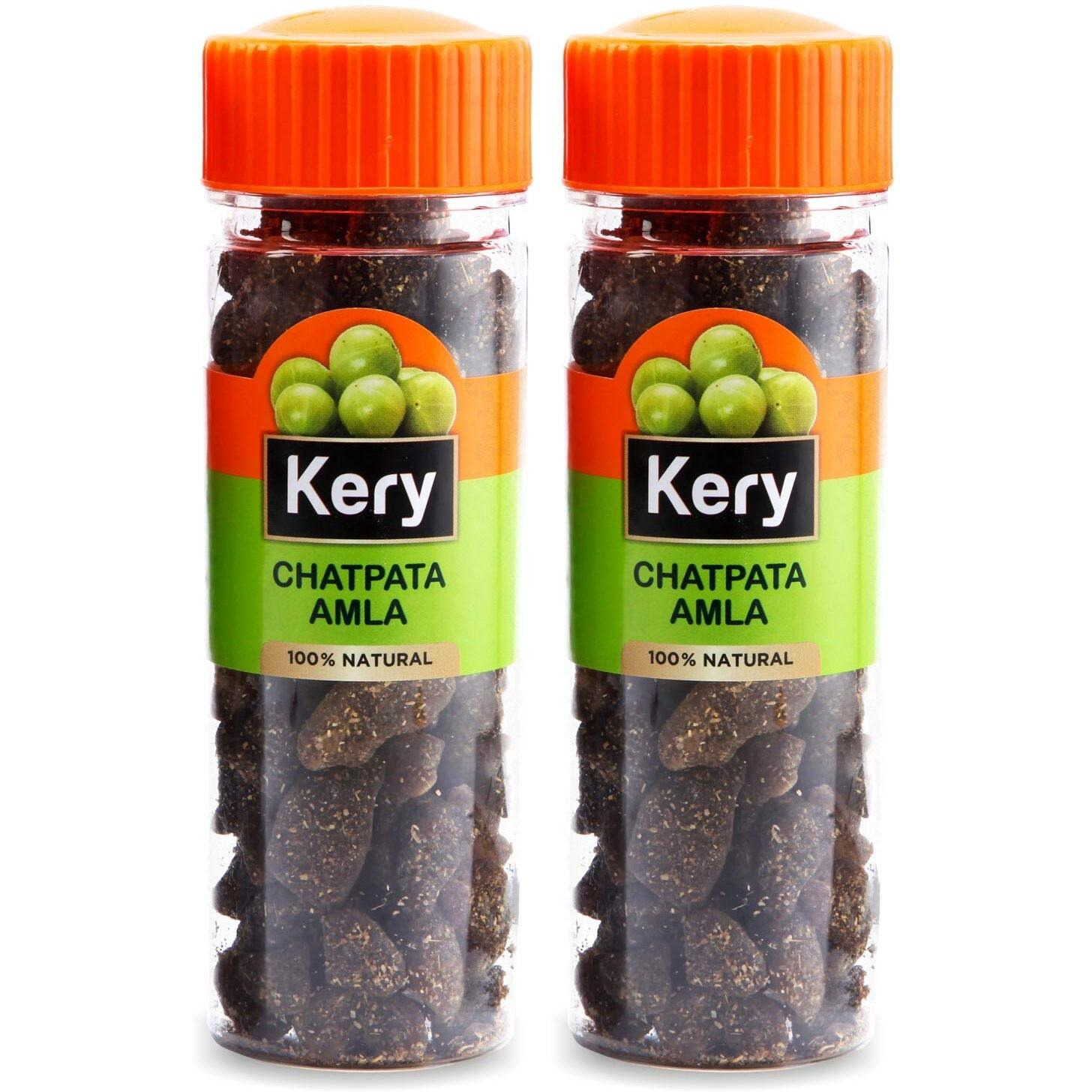 Kery Chatpata Amla Spicy Mouth Freshener, 2 Bottles, 230 Gram (Amla Dried Fruit with Masala)