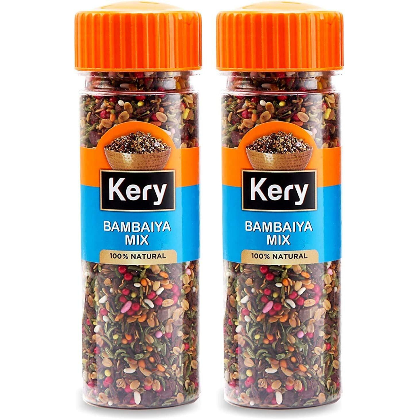 Kery Bambaiya Mix Mouth Freshener, 2 Bottles, 260g (Dhana Daal Mumbai Mukhwas)