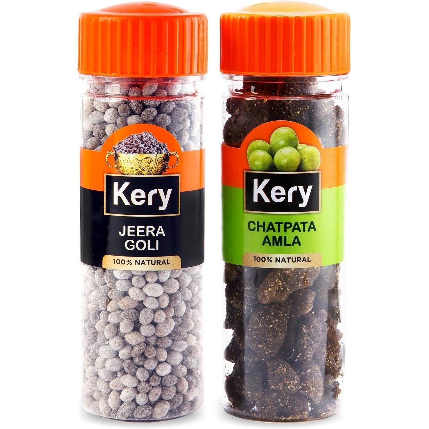 Kery Chatpata Amla & Jeera Goli, 2 Bottles, 270Gm (Mukhwas Amla Candy Mouth Freshener)