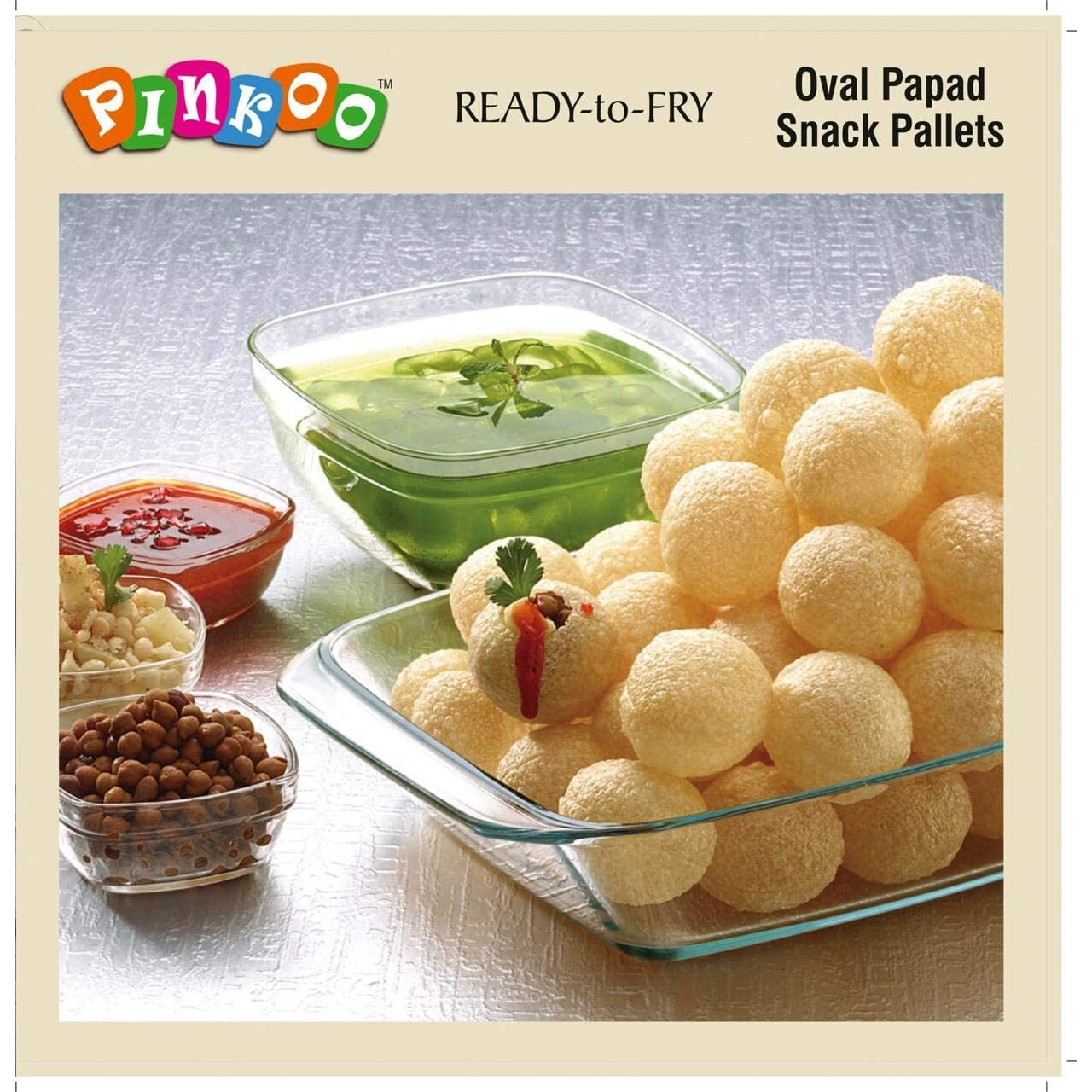 Extruded Unfried Snack Pellets Pinkoo 1 kg oval shaped