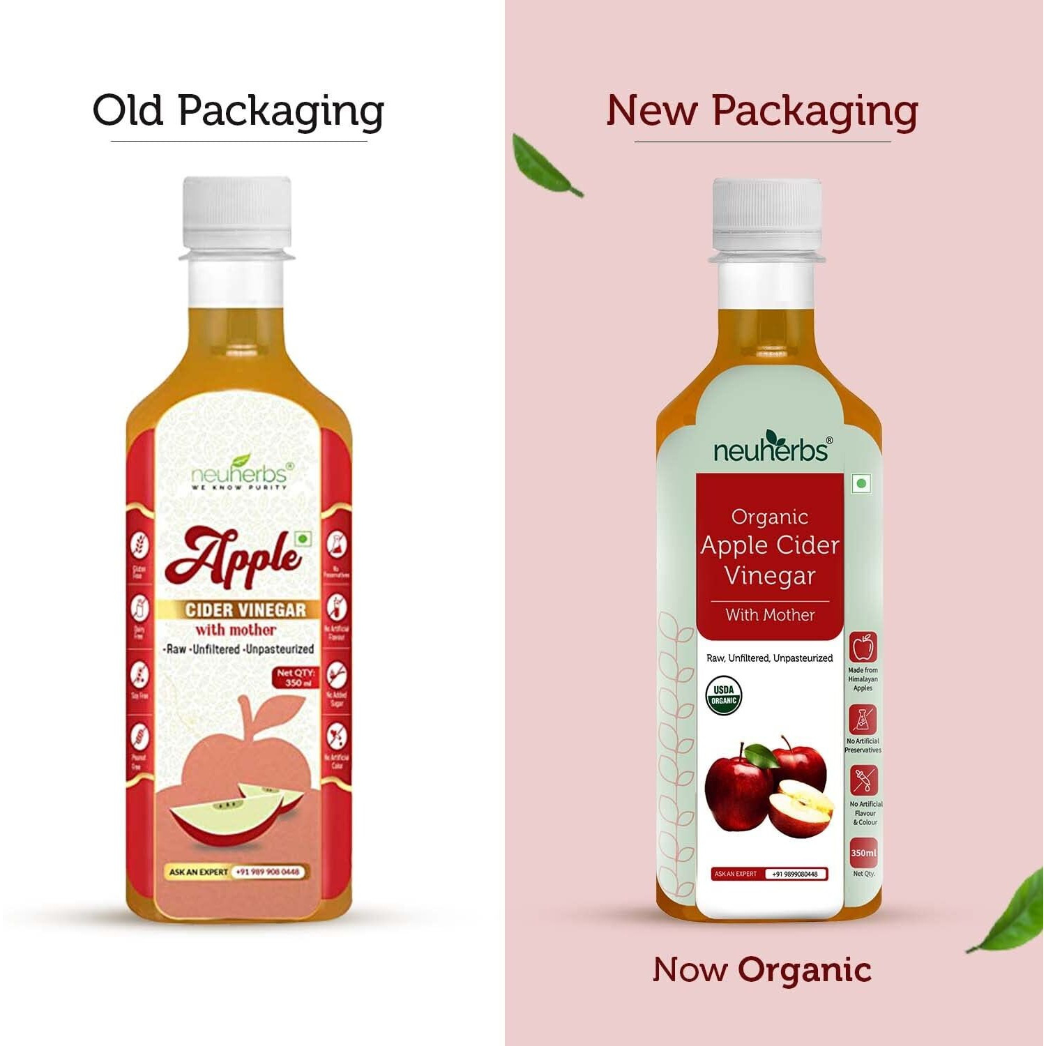 neuherbs Apple Cider Vinegar With Mother 350 Ml