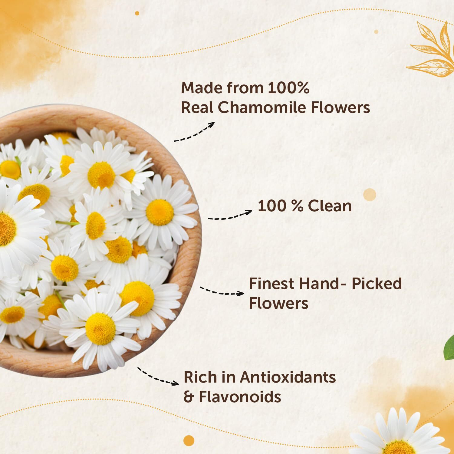 Neuherbs Chamomile Flower Tea 30g (Pack of 1) | Promote Relaxation & Ease Stress | 100% Clean, Natural & Pure | Rich In Antioxidant | Caffeine Free Tea