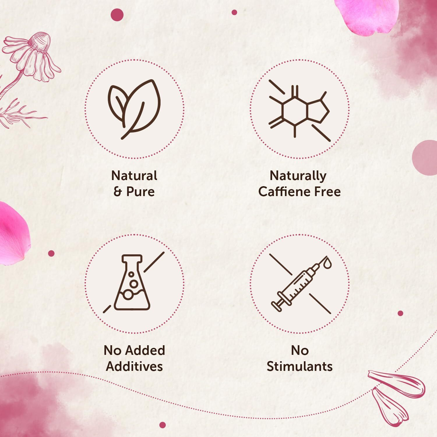 Neuherbs Rose Flower Tea 50g (Pack of 1) | Promote Skin Glow | 100% Clean, Natural & Pure | Rich In Antioxidant | Caffeine Free Tea