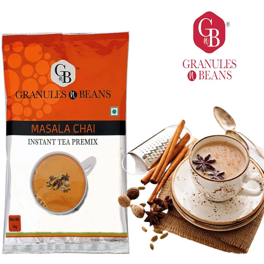 Granules and Beans Spice (Masala) Instant Tea Premix - 1 KG Pack