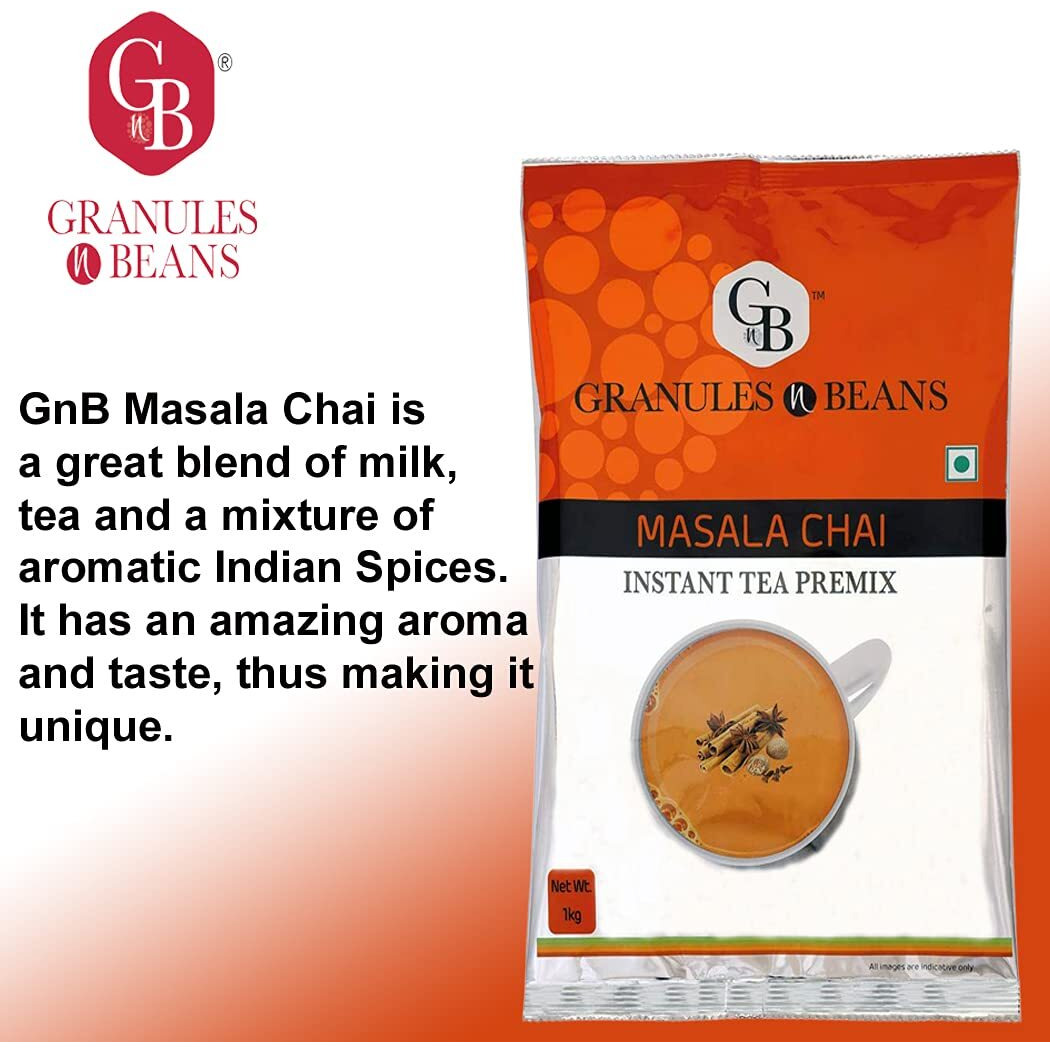 Granules and Beans Spice (Masala) Instant Tea Premix - 1 KG Pack