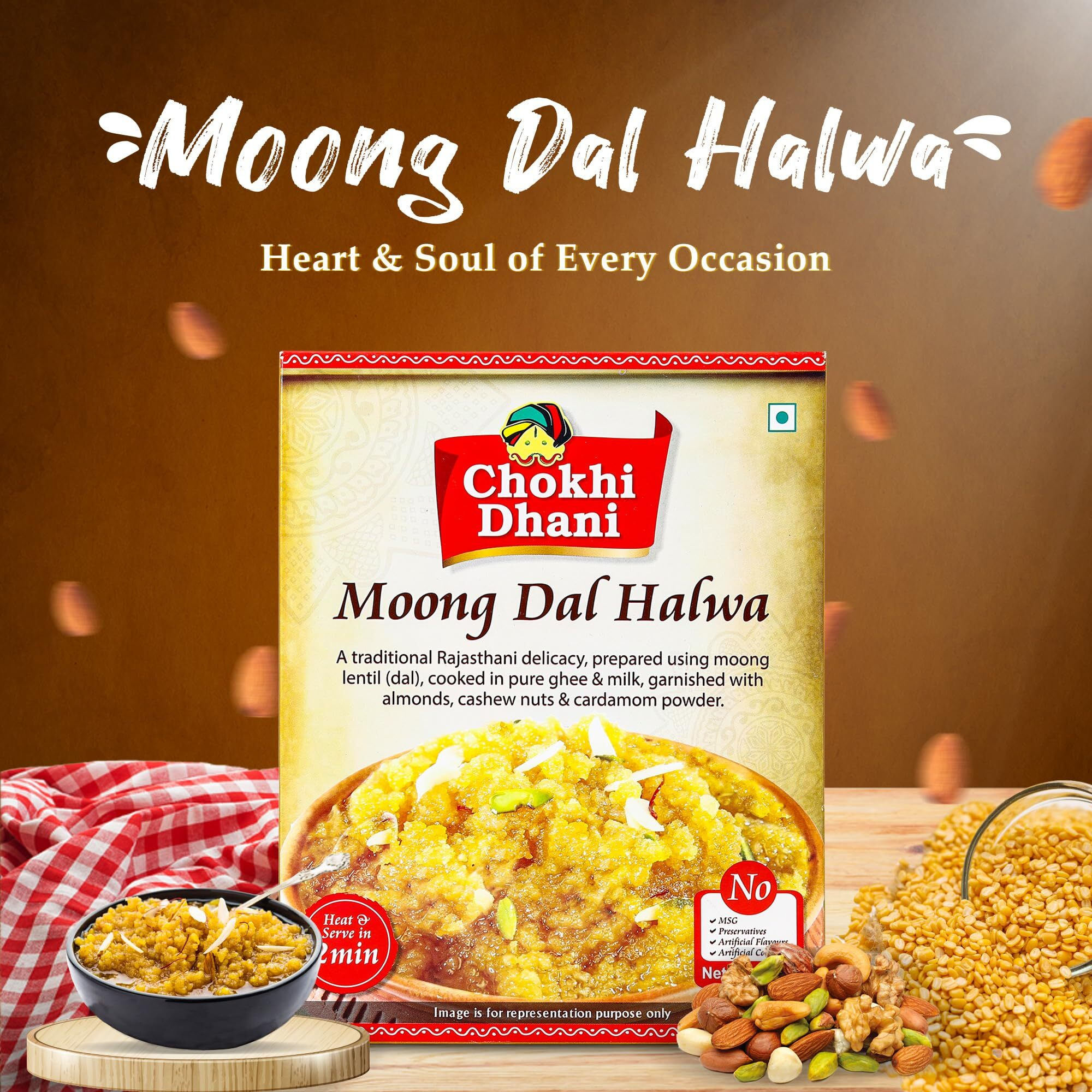 Chokhi Dhani Ready To Eat Moong Dal Halwa 250 gm