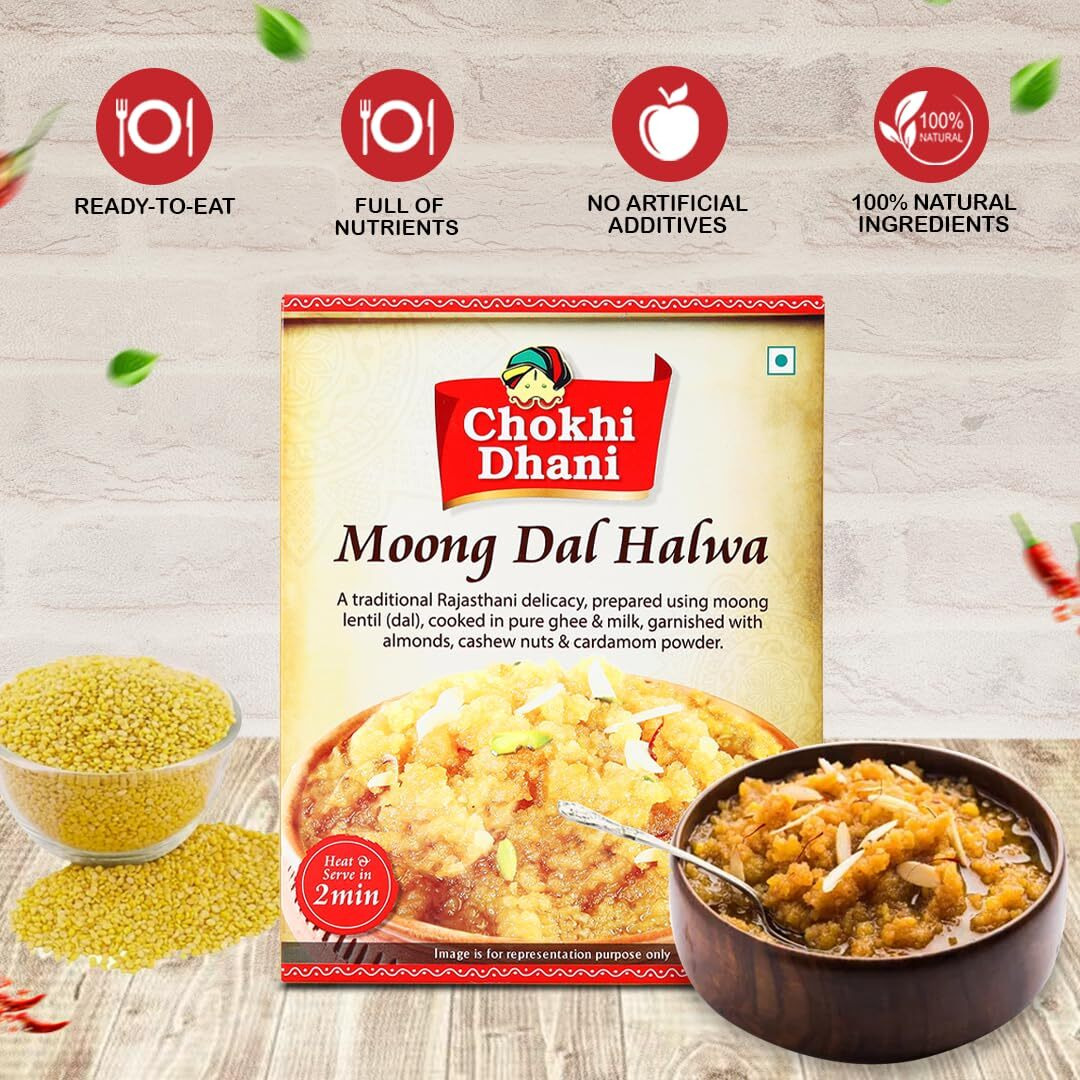 Chokhi Dhani Ready To Eat Moong Dal Halwa 250 gm