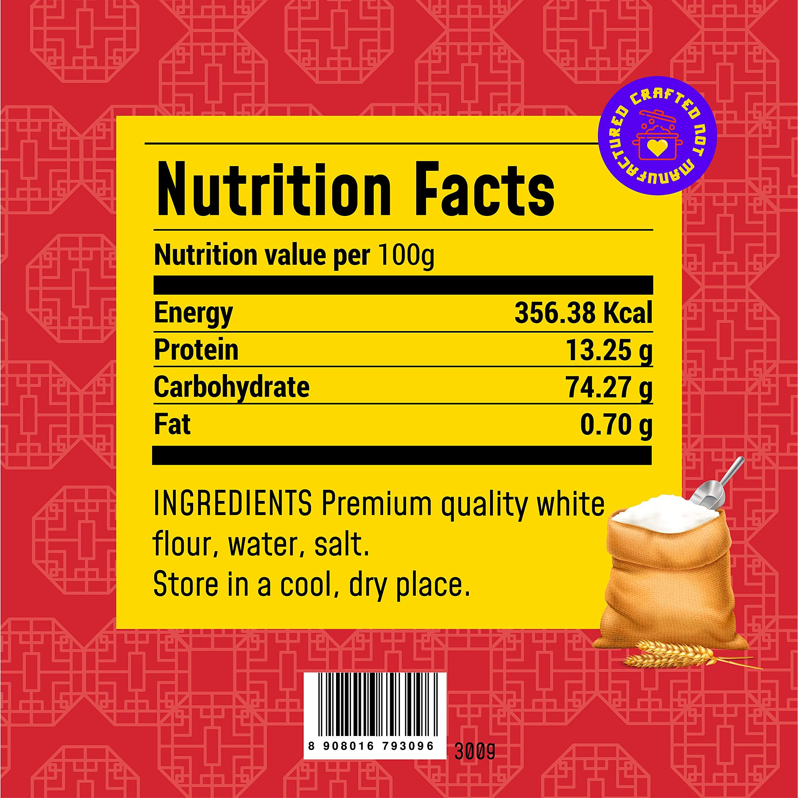 MasterChow Chinese Hakka & Udon Noodle Pack | All-Natural | Not Fried | 300g Each